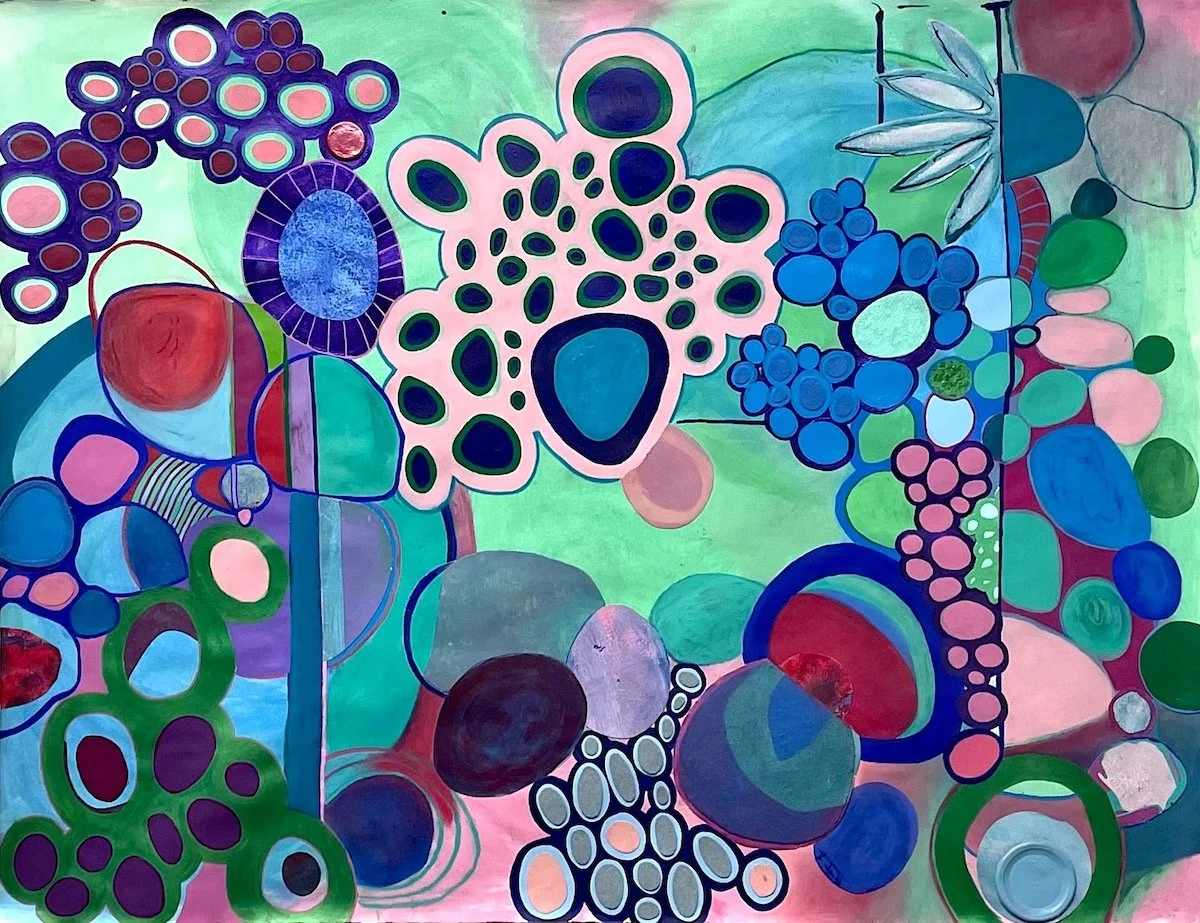  All Terrain 
 Acrylic, Oil, Pastel, Ink & Collage on Paper
 38" x 30"
 2026 