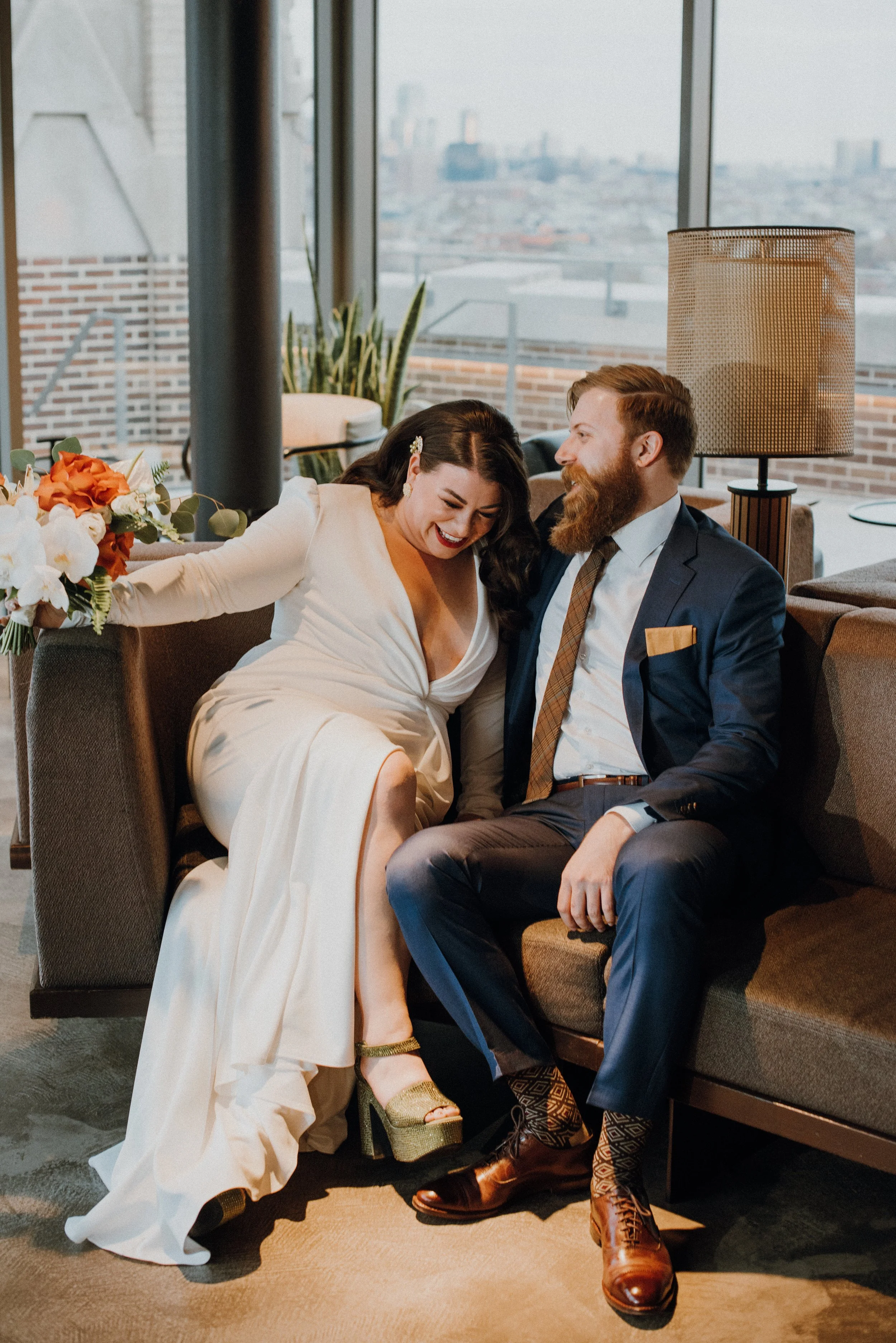 Mid-Century Modern Winter Wedding at The Robey and Revolution Brewing