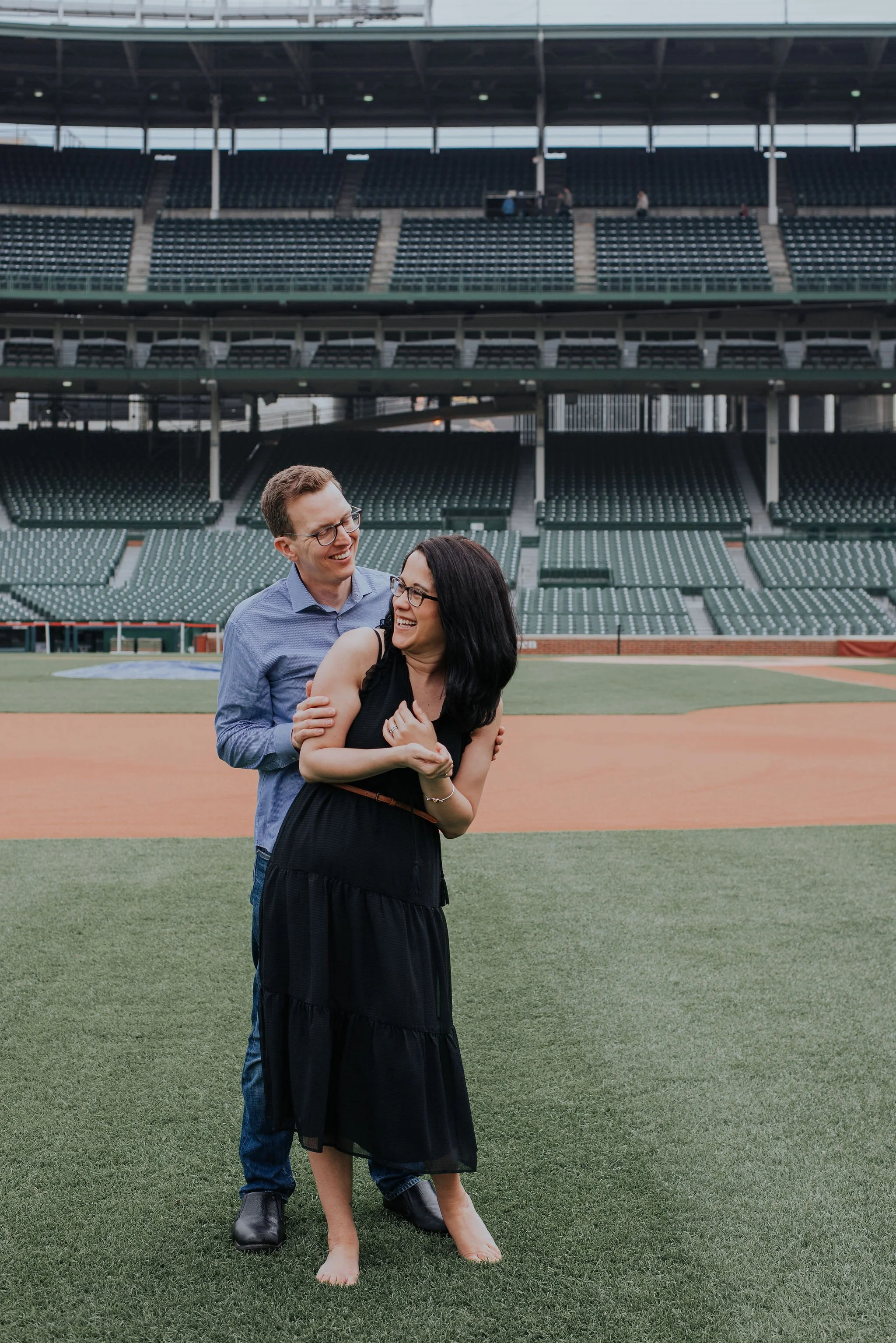 Engagement Session ON Wrigley Field 