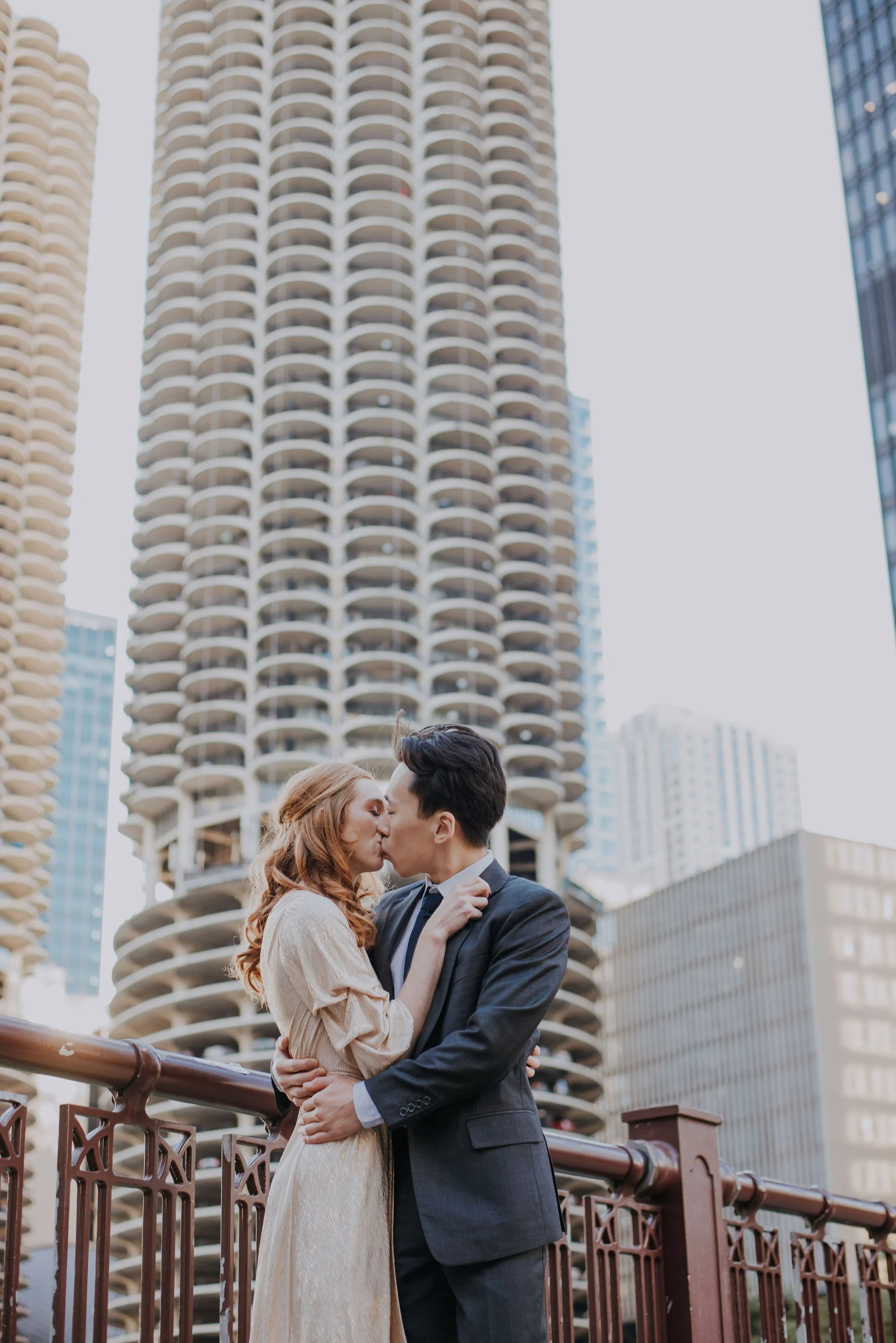 This Engagement Included Running Across Bridges and Eating Donuts at the Beach