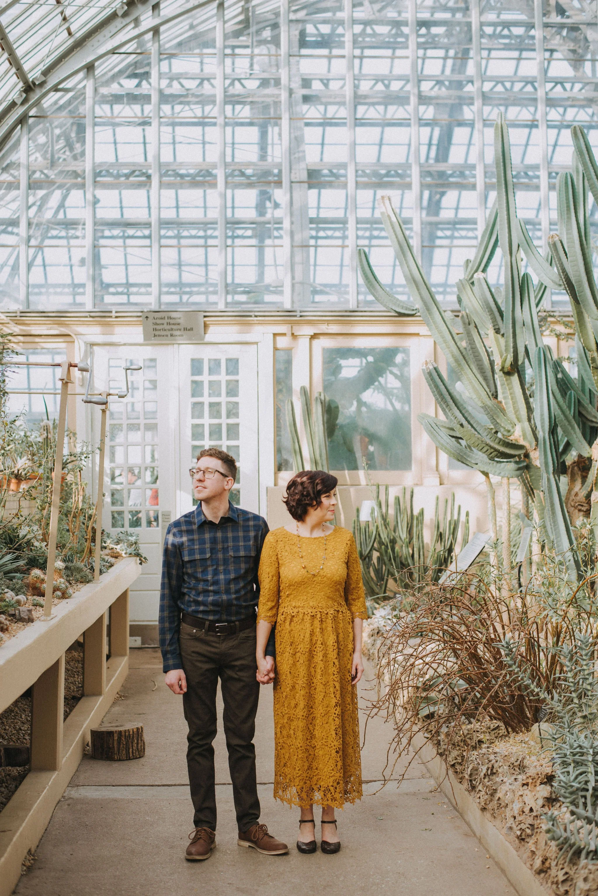 Garfield Park Conservatory and Bucket O’ Blood Books Records Engagement