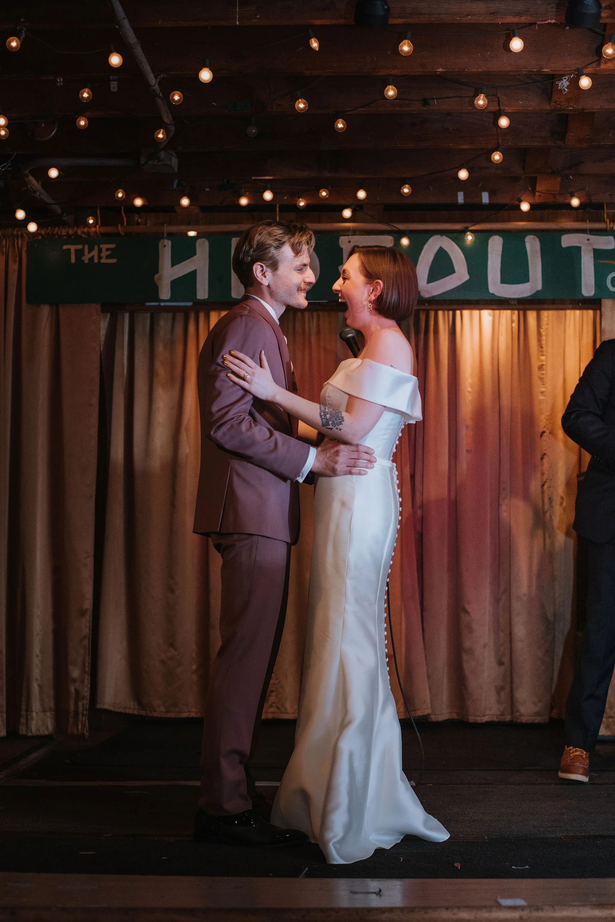 This Couple Did Things Their Way for Their Wedding at Hideout