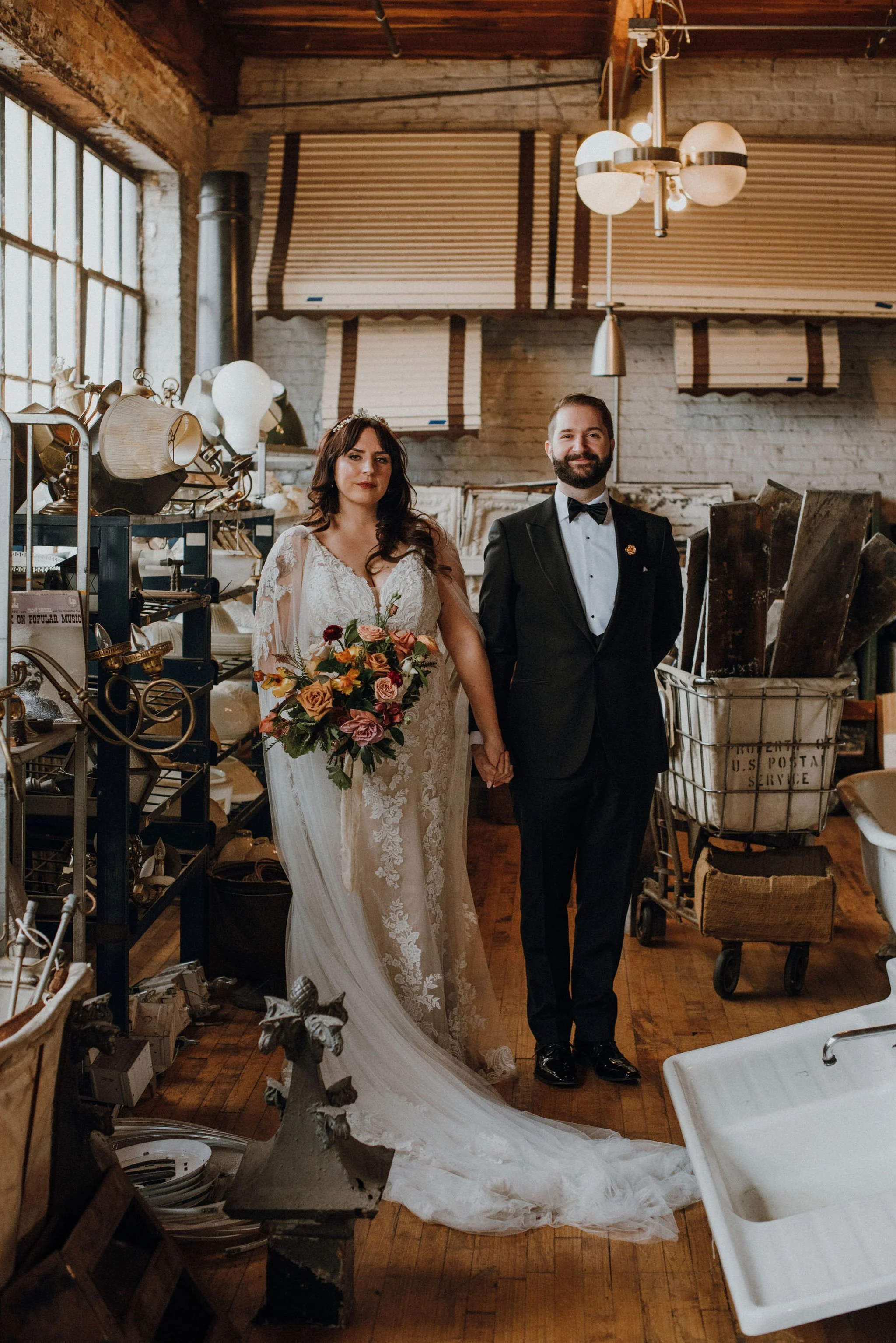 This Salvage One Wedding Dripped with Soft Pastel Florals and Candlelight 