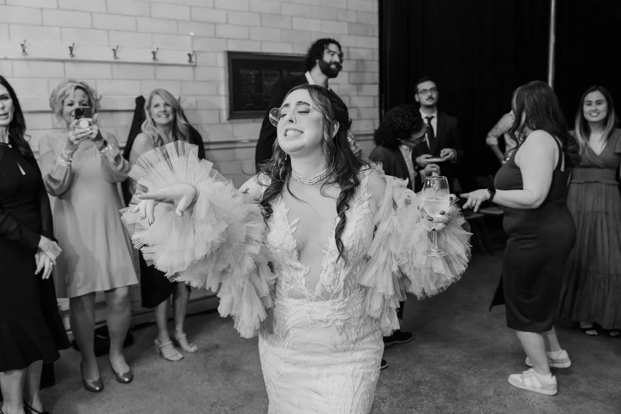 Disco Wedding at Firehouse Chicago with Traditional Tea Ceremony