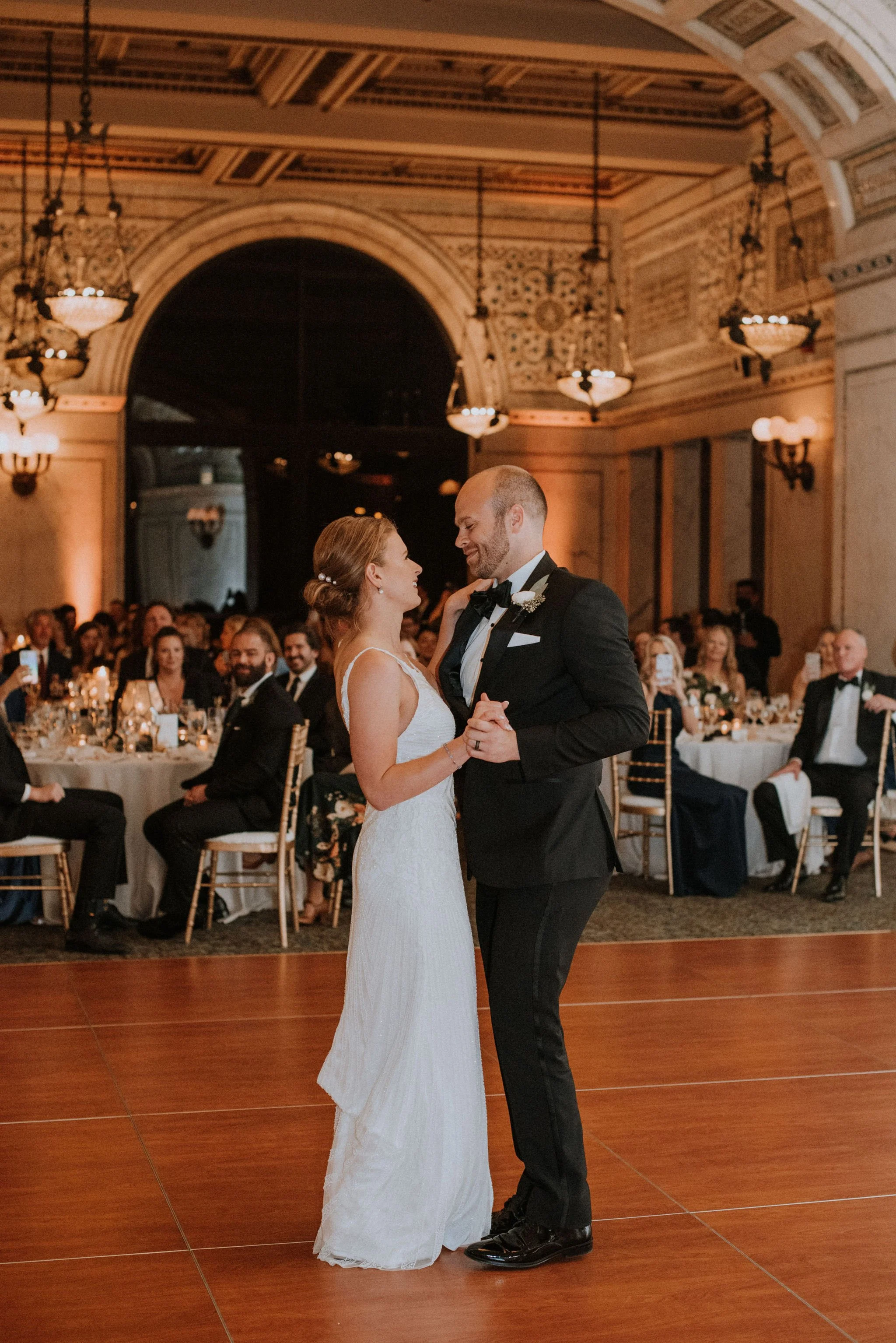 Rainy Wedding Day at Chicago Cultural Center