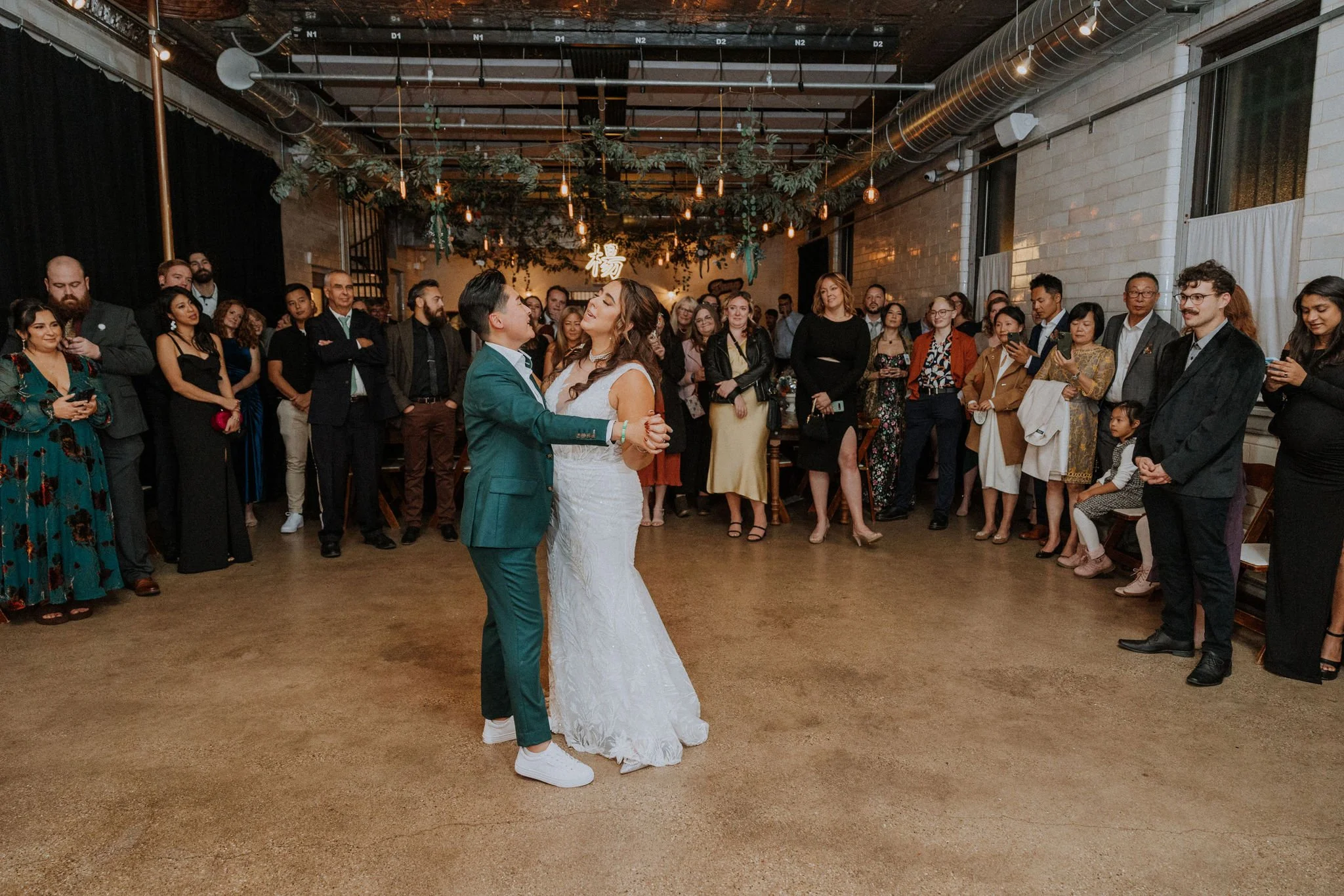Disco Wedding at Firehouse Chicago with Traditional Tea Ceremony