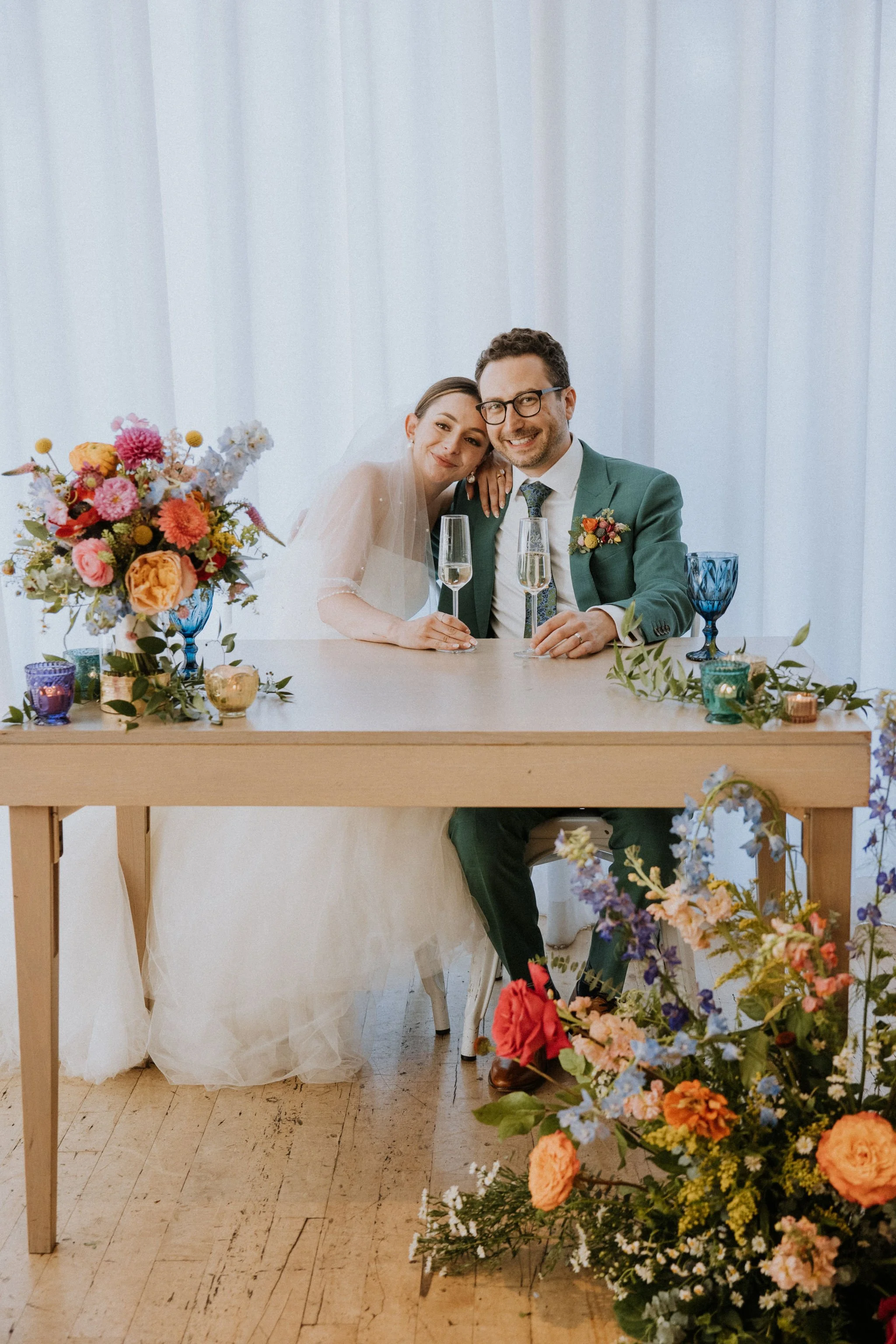 Bright and Colorful Jewish Wedding at Greenhouse Loft