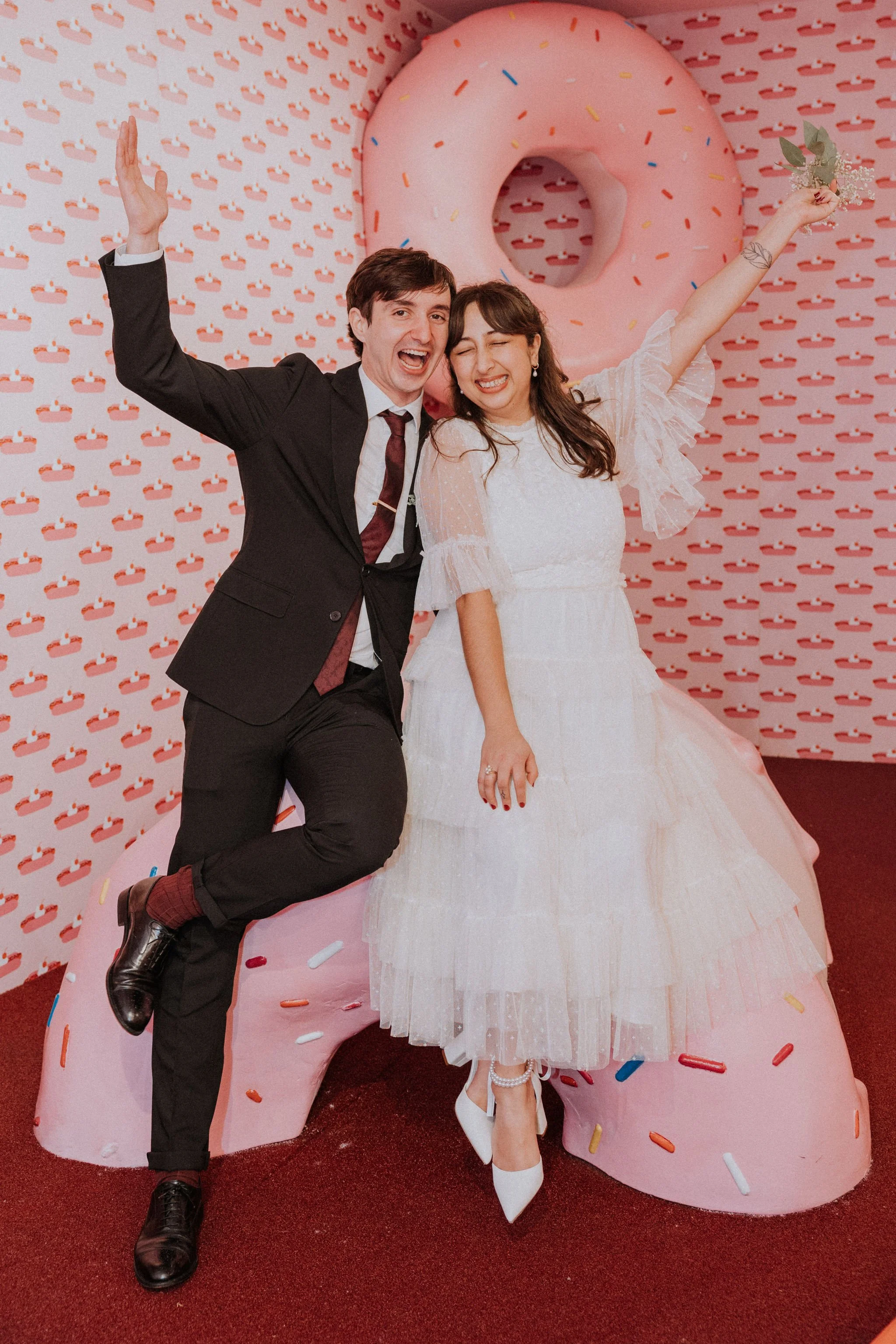 museum of ice cream chicago wedding photographer elopement photographer engagement photographer