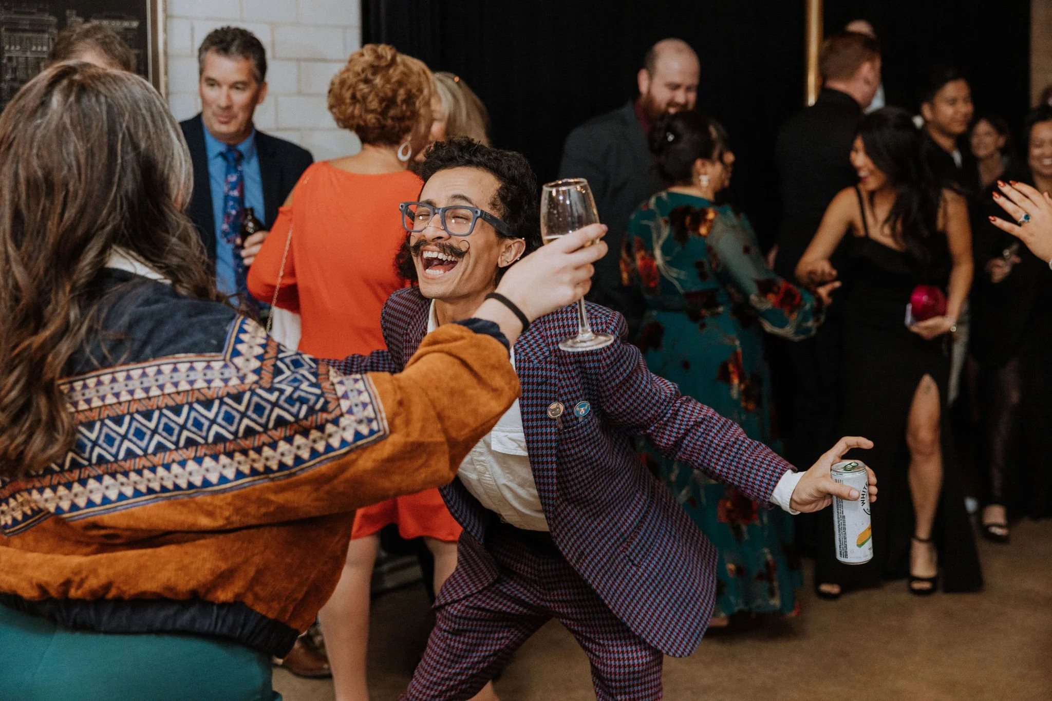 Disco Wedding at Firehouse Chicago with Traditional Tea Ceremony