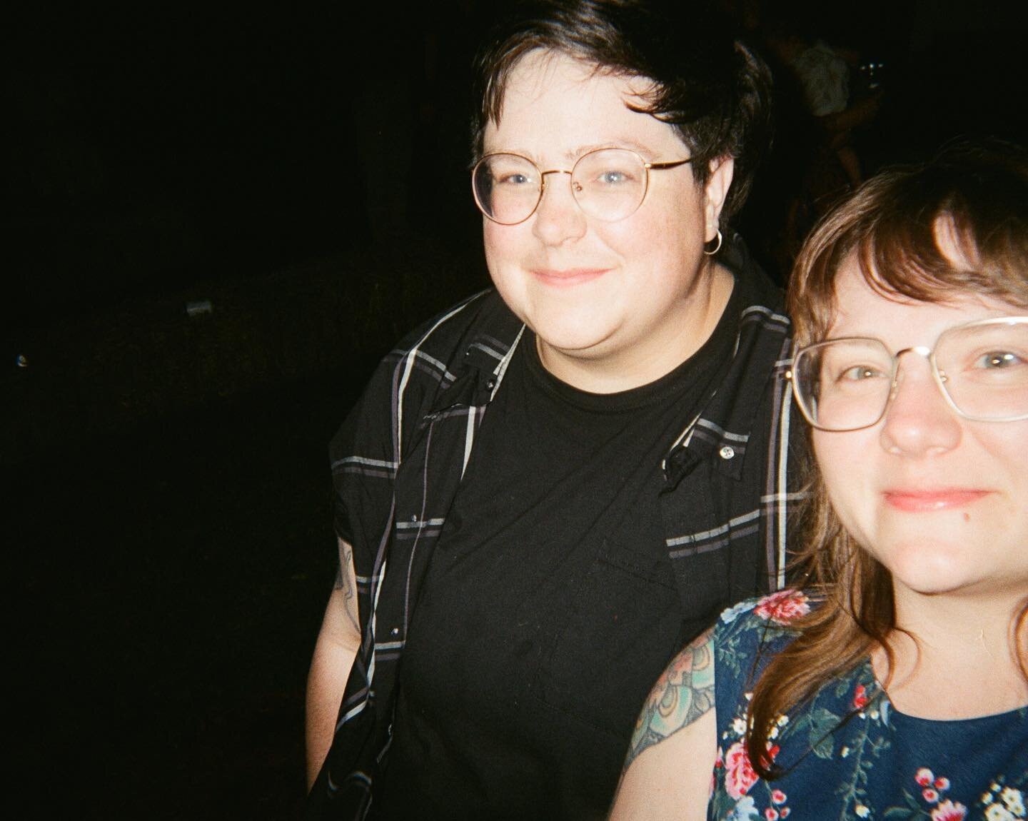 A few funny little disposable camera snaps made by guests (friends) at Anna + Zach&rsquo;s wedding back in June. Looking a little sweaty&hellip; but absolutely having a lovely time, haha. 😊😌😇