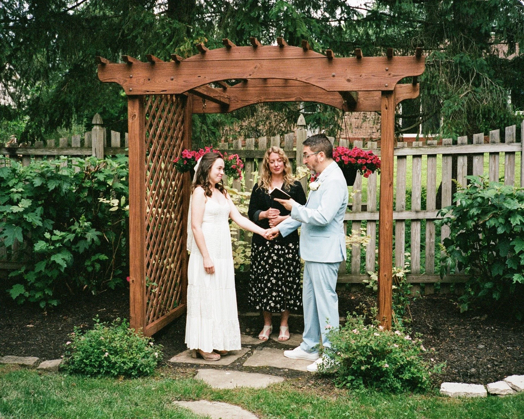 Film from Rachel and Eduardo's backyard ceremony <3