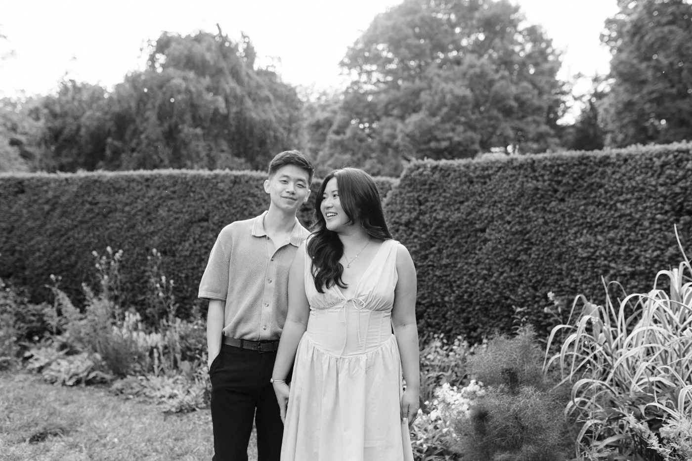 garden engagement photos indianapolis indiana