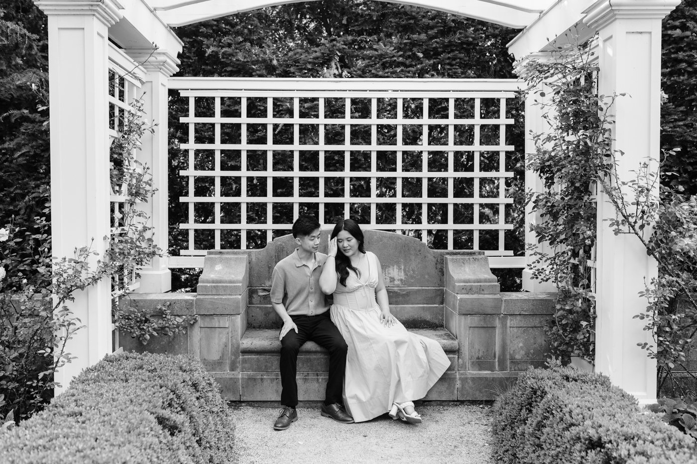 romantic garden couples portraits in indianapolis indiana