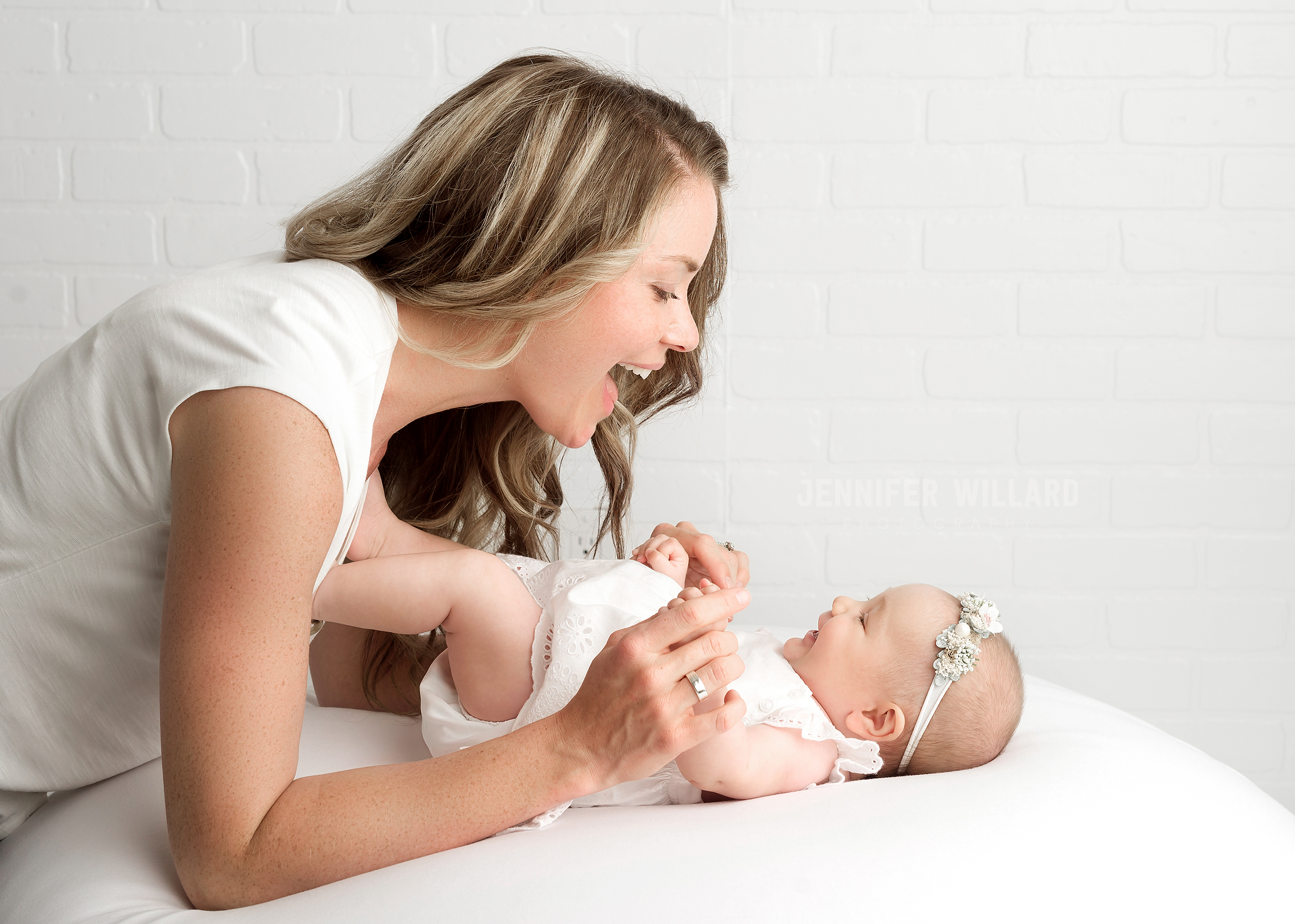 Mom with baby girl