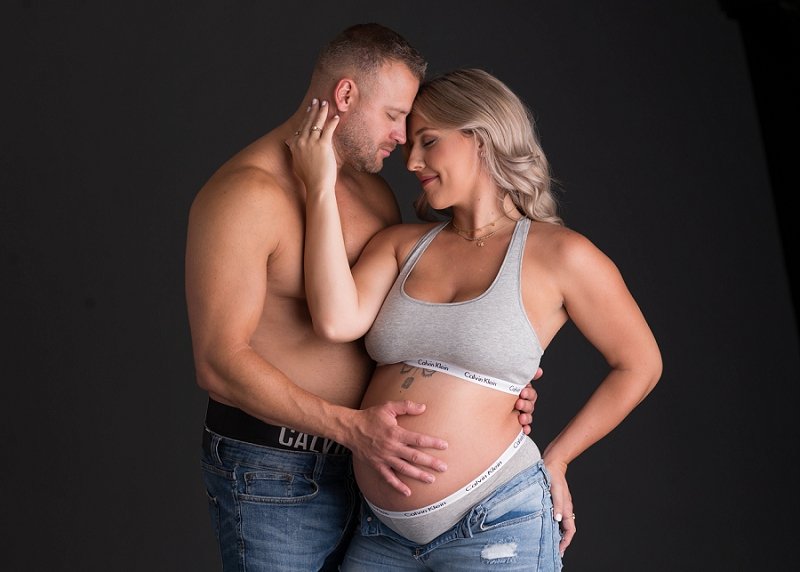 Calvin Klein Maternity Photoshoot, Unedited