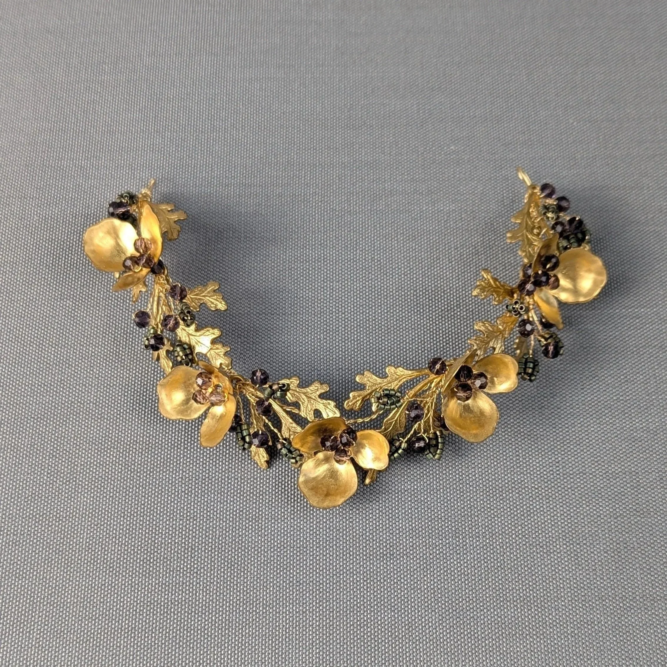 Gilded Defiance Bridal Headpiece