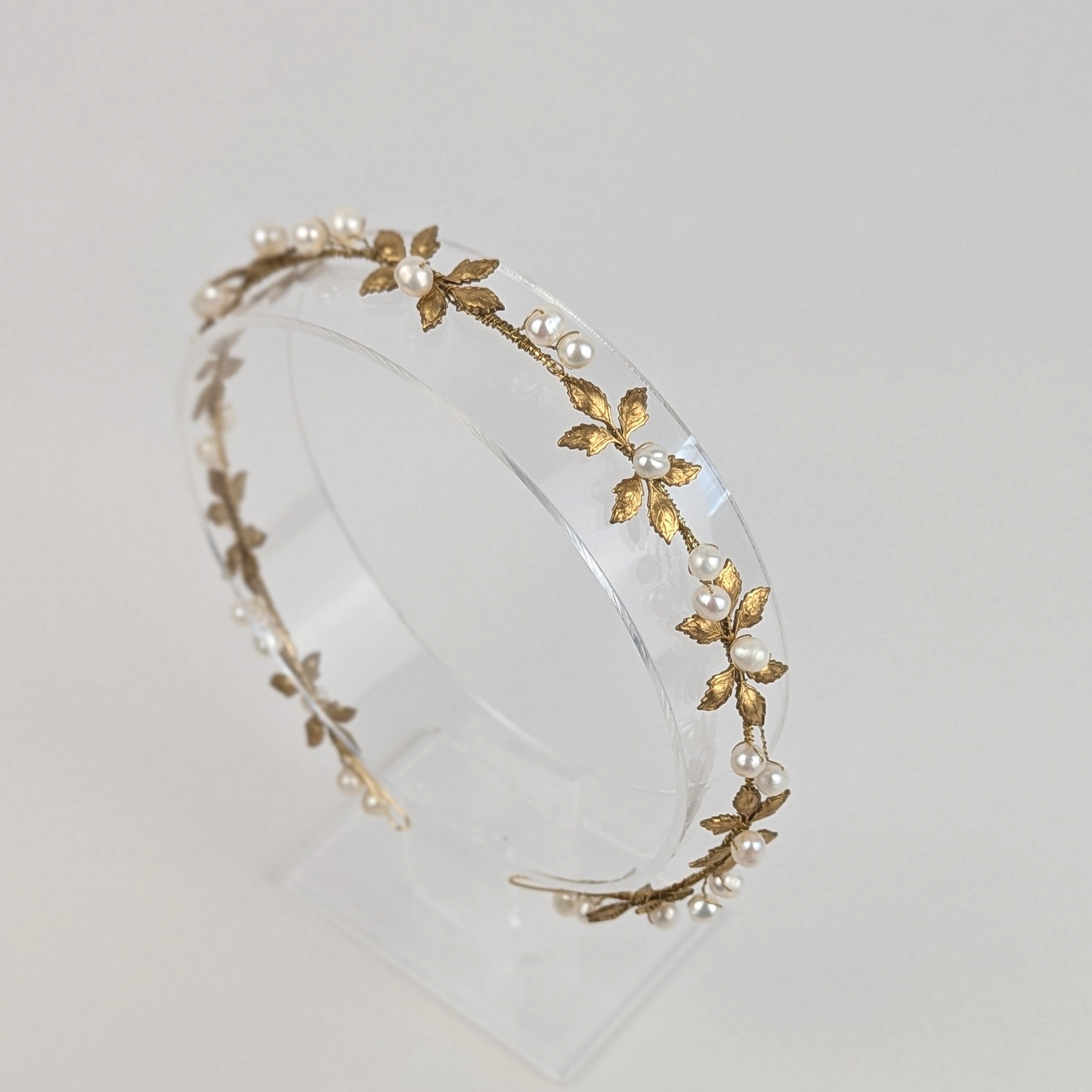 Juliet+Freshwater+Pearls+and+Brass+Leaves+Bridal+Headpiece+4.jpg