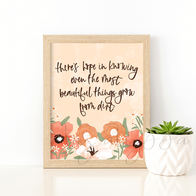 Inspiring Quote Print, 8x10 Wall Art