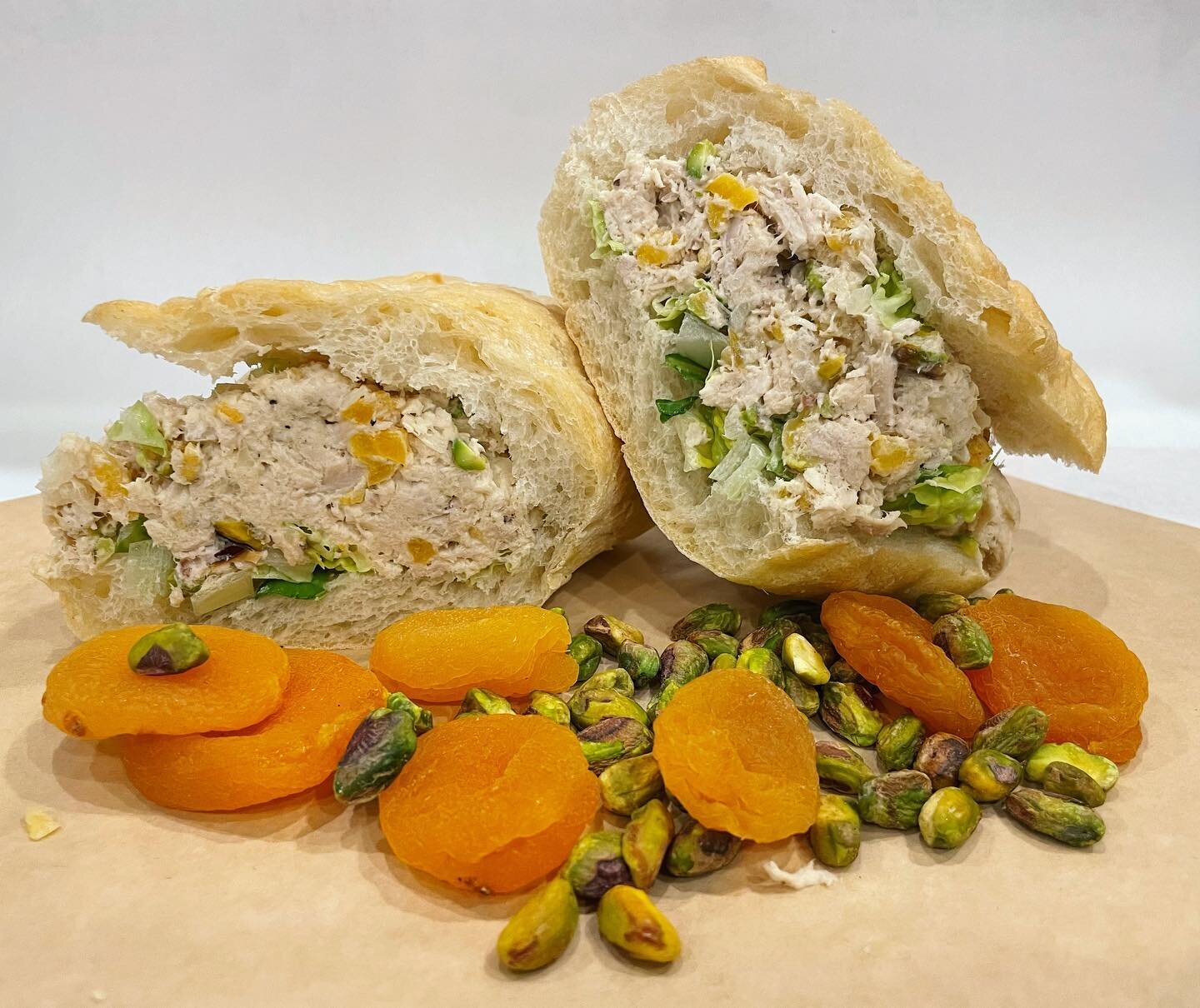 Today&rsquo;s sandwich special? 
Apricot Pistachio Chicken Salad 🥖 
.
.
#lunchtime #libraryofvirginia #rvafoodie #chickensaladsandwich #rva