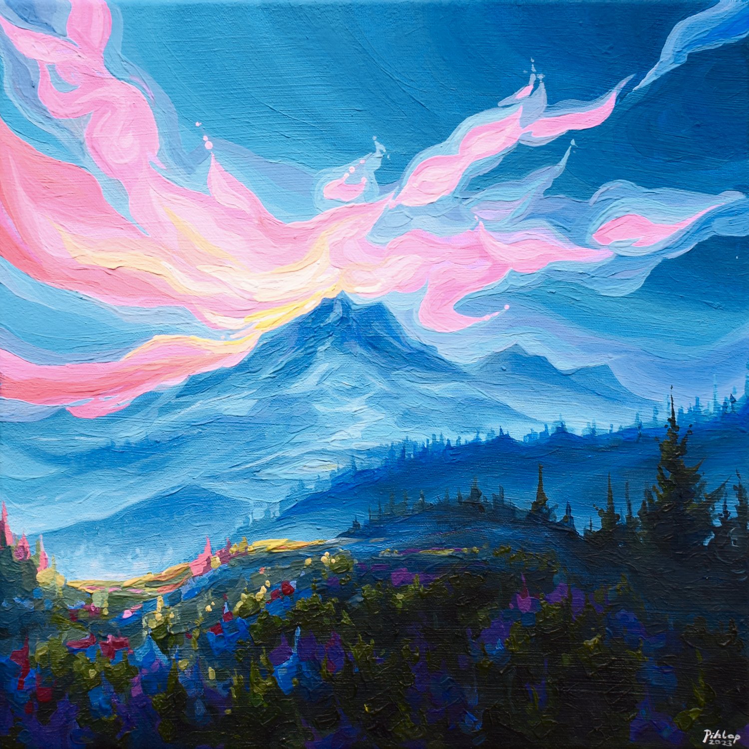 A GLANCE TO MOUNT RAINIER