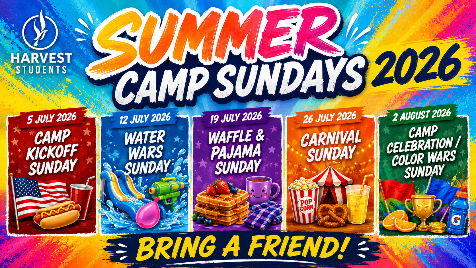Summer Camp Sundays - July 5th to August 2nd