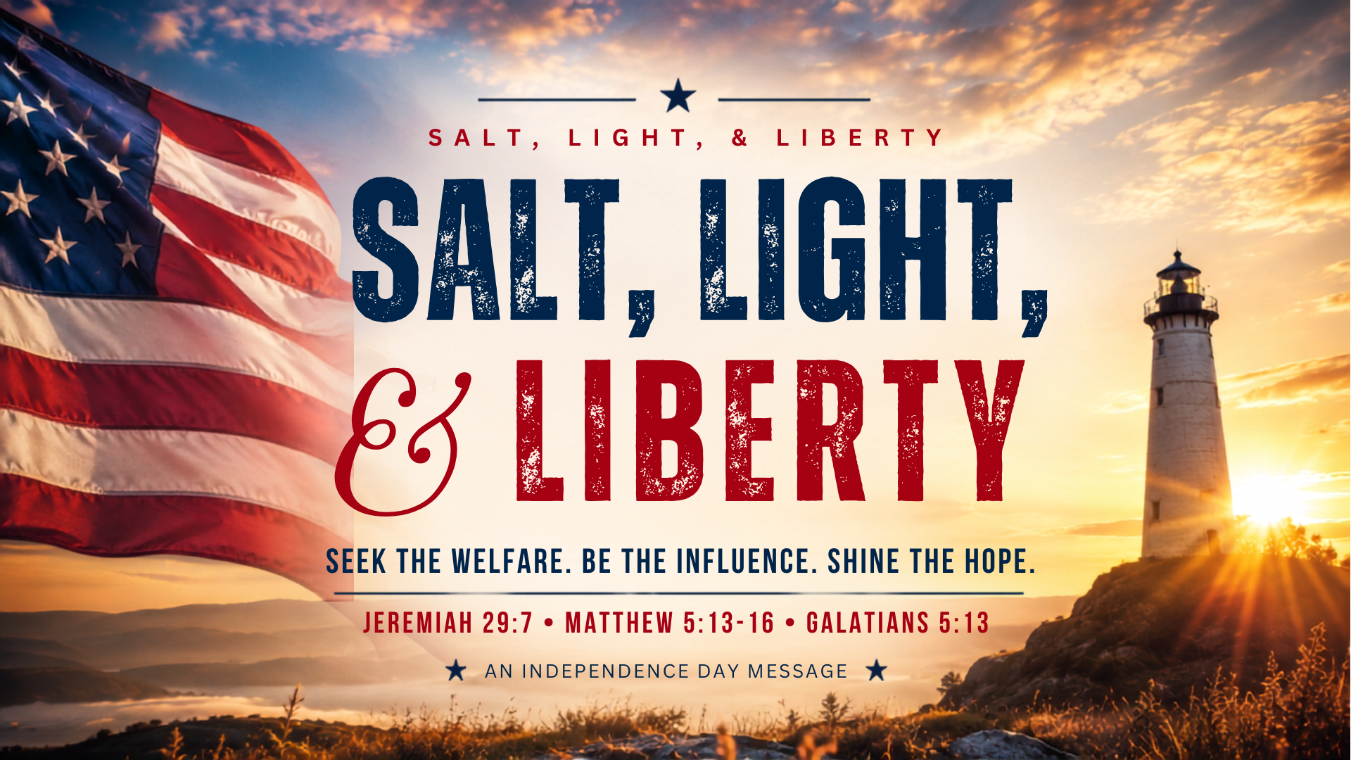 Salt, Light &amp; Liberty | How Christians Should Influence the World