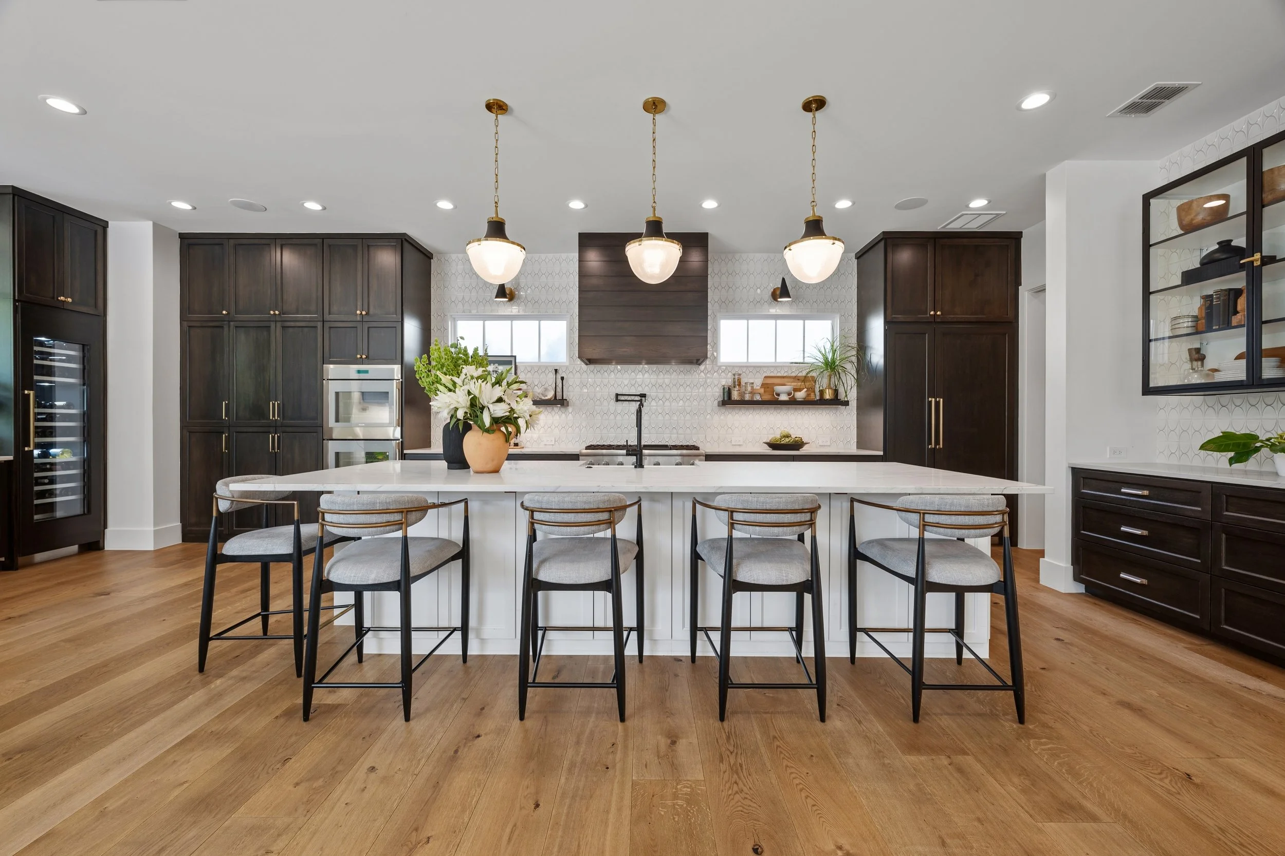 Modern kitchen and interior details in an Austin home