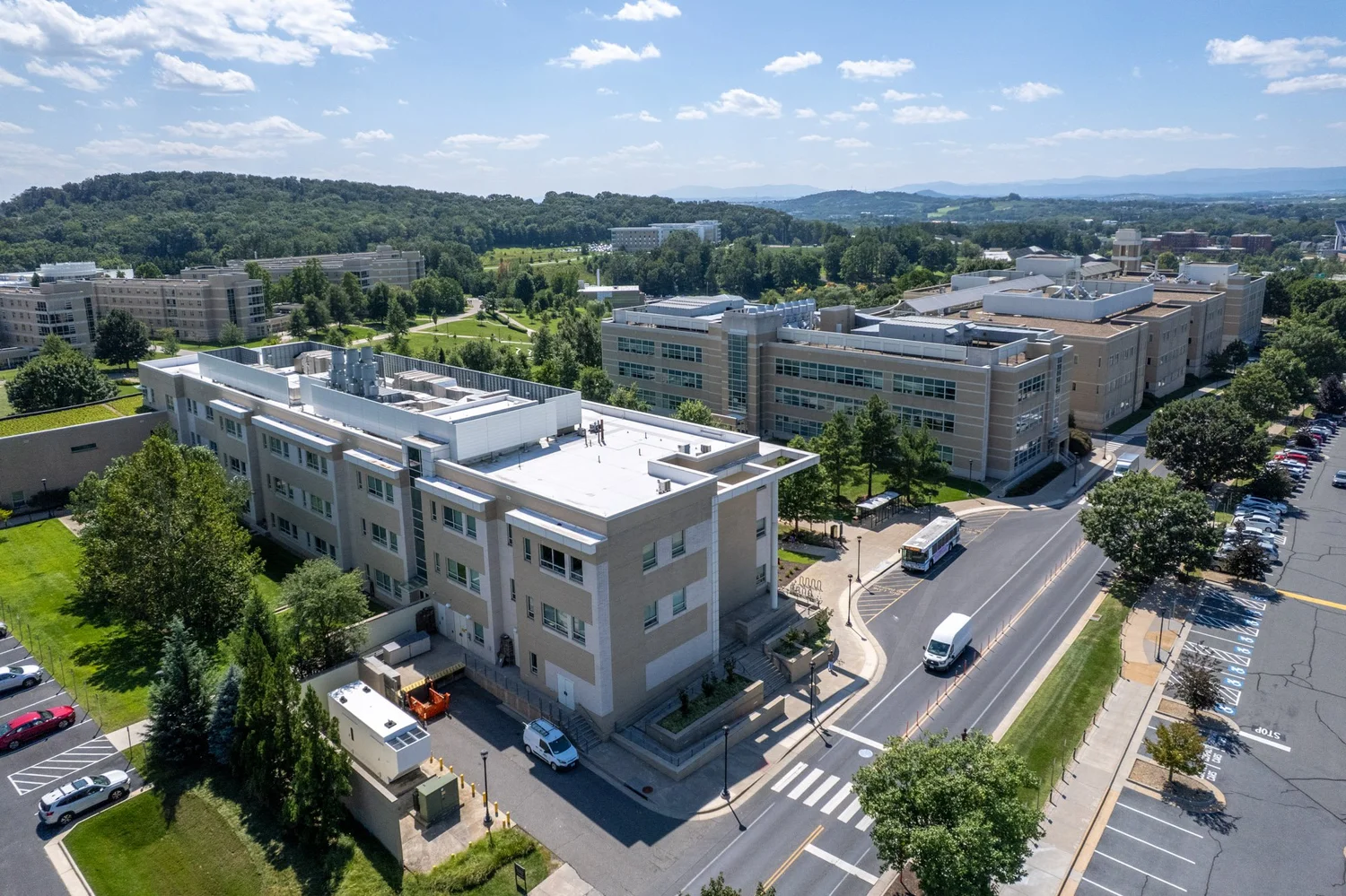 Partners excavating jmu bioscience physics chemistry building harrisonburg va asphalt paving