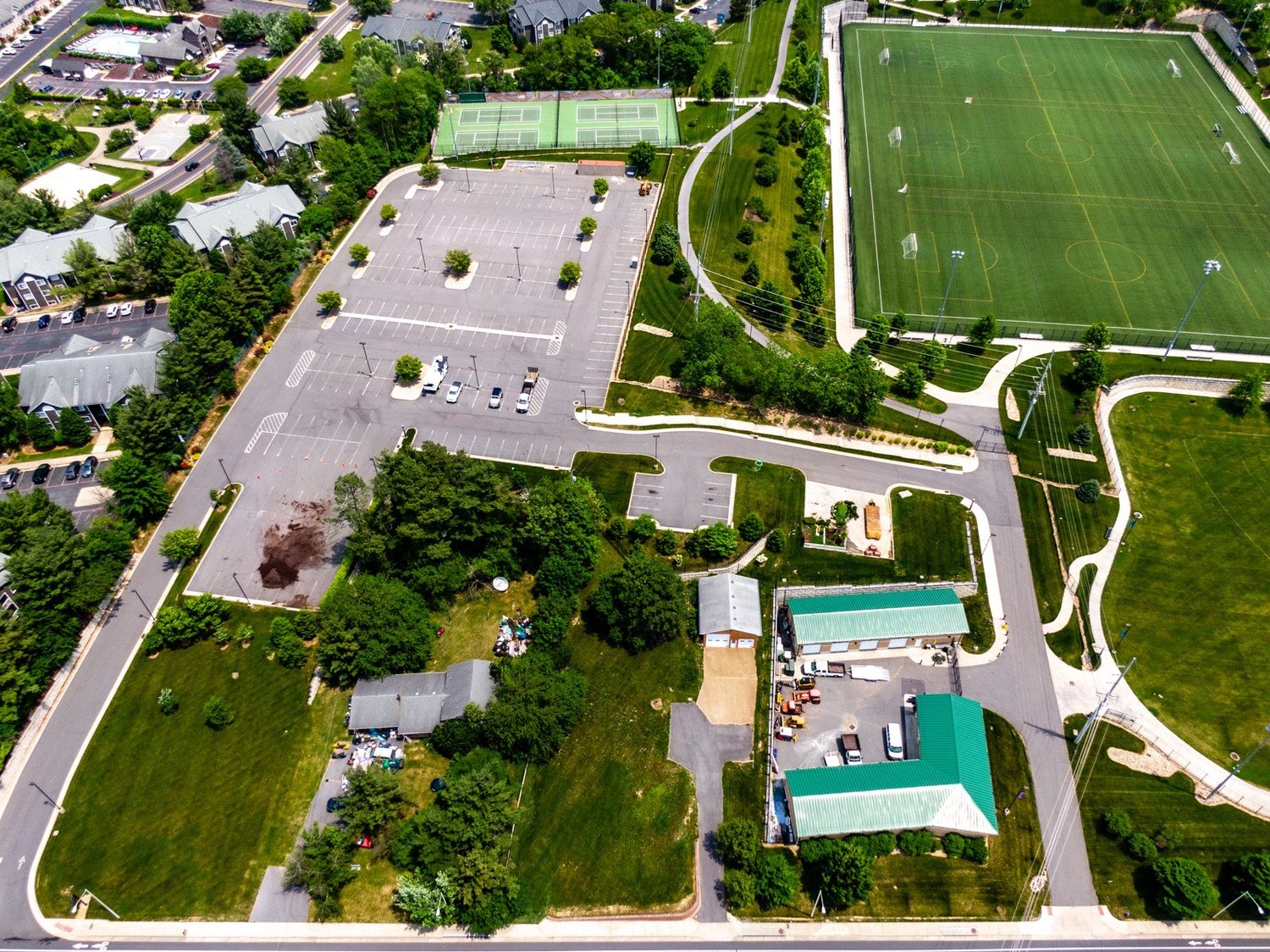 Site work construction in harrisonburg virginia jmu sentara park