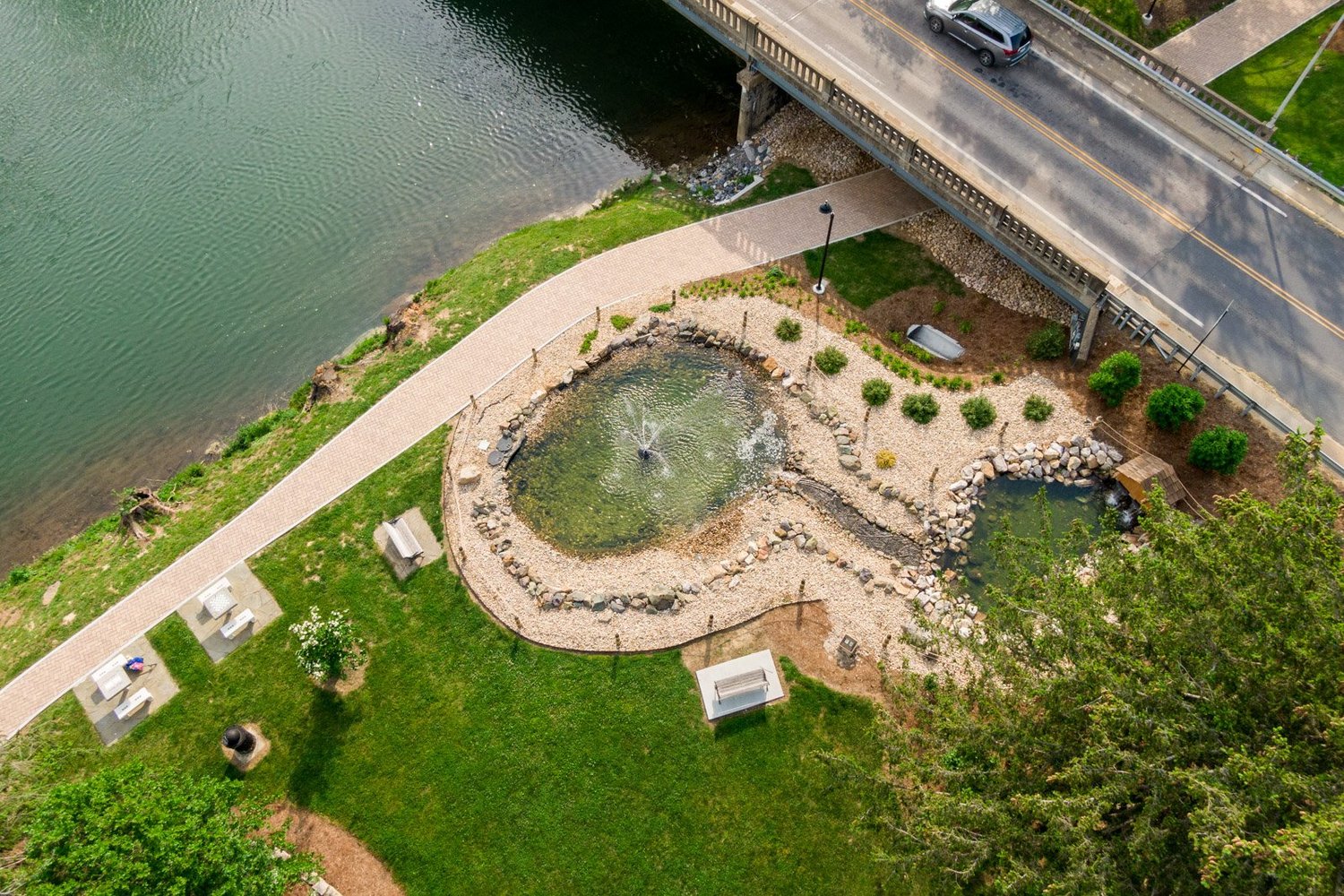 Concrete paving in new market va riverwalk