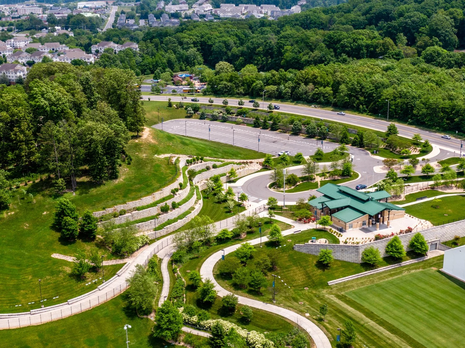 Site preparation works in harrisonburg va jmu sentara park