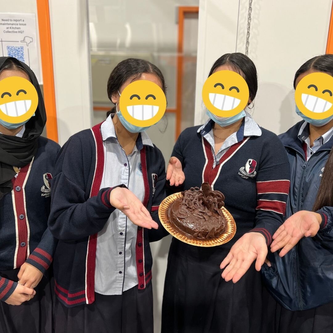 We had a group of students from @kelstongirlscollegenz enjoy a chocolate ganache making masterclass at our Auckland shared kitchen space a few months ago. We got a sent a few pictures of them in action and couldn't not share this one. Look how happy 