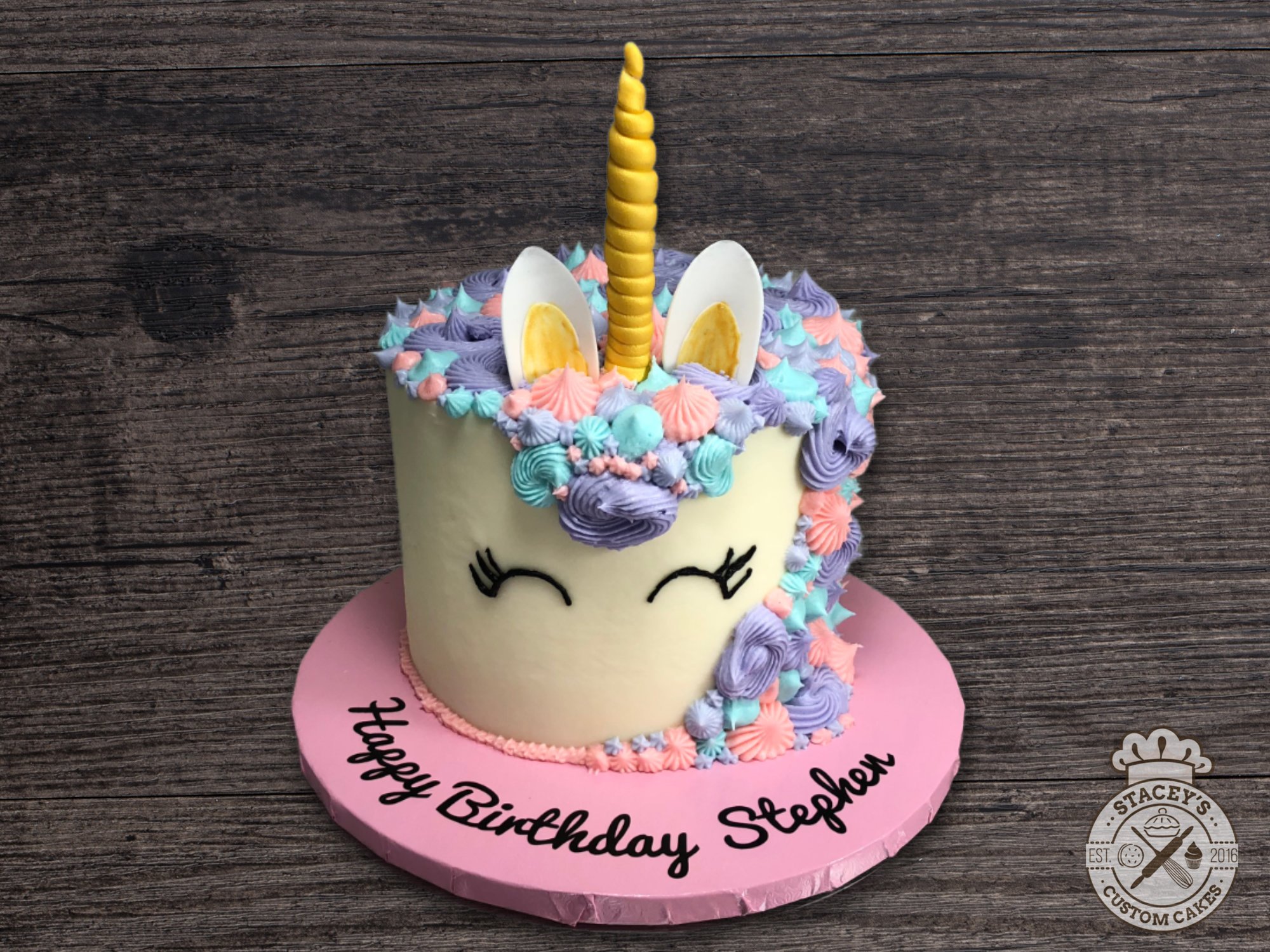 Unicorn birthday cake