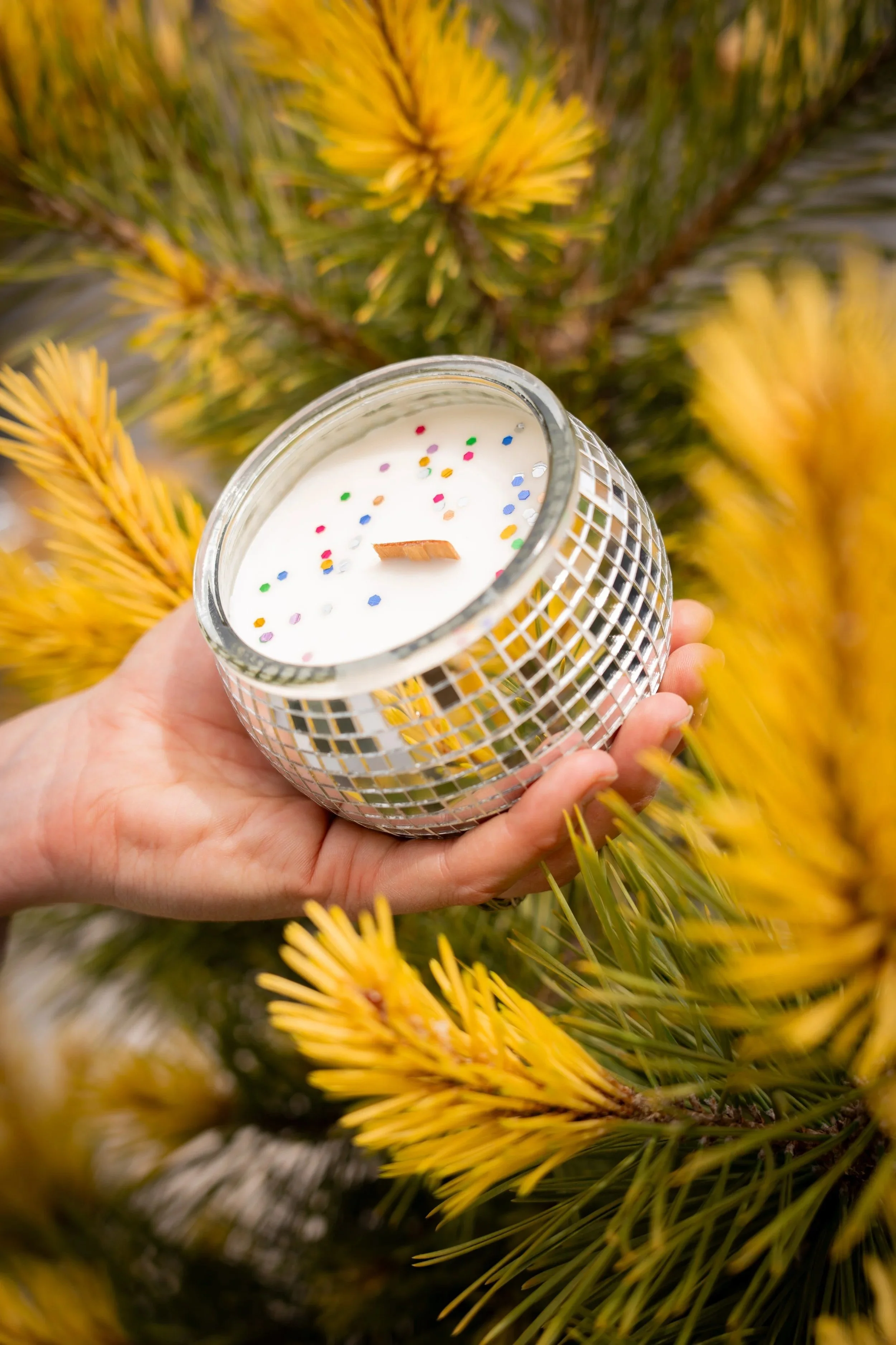 Disco Ball Candle