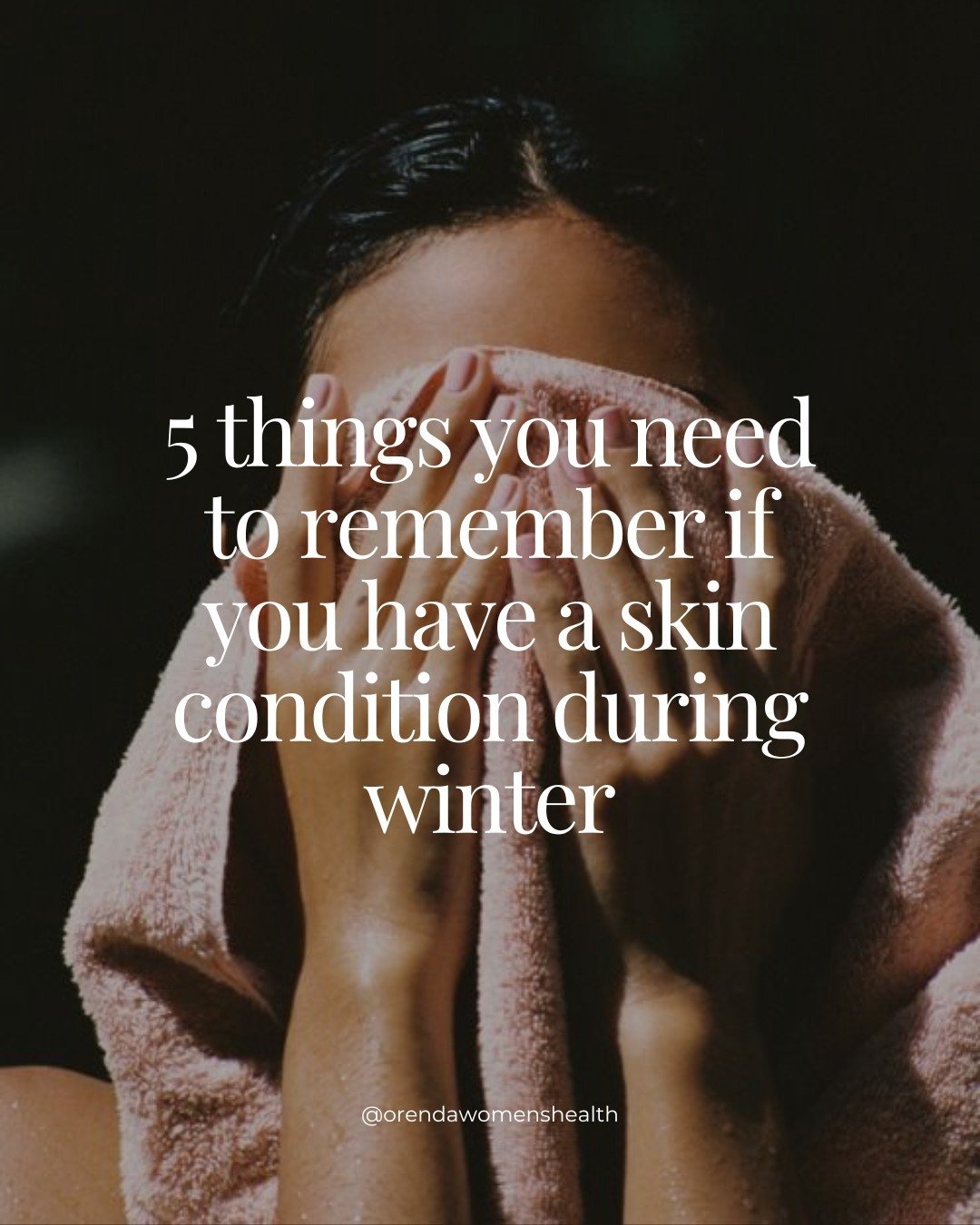 WINTER SKIN TIPS BELOW! ❄️

1. Don&rsquo;t forget to check in with your skin-therapist to get on top of your skin before the dryness from the heaters kick in

2. Now&rsquo;s not the time for you to forget taking your fish oils 

3. Do your best to tr