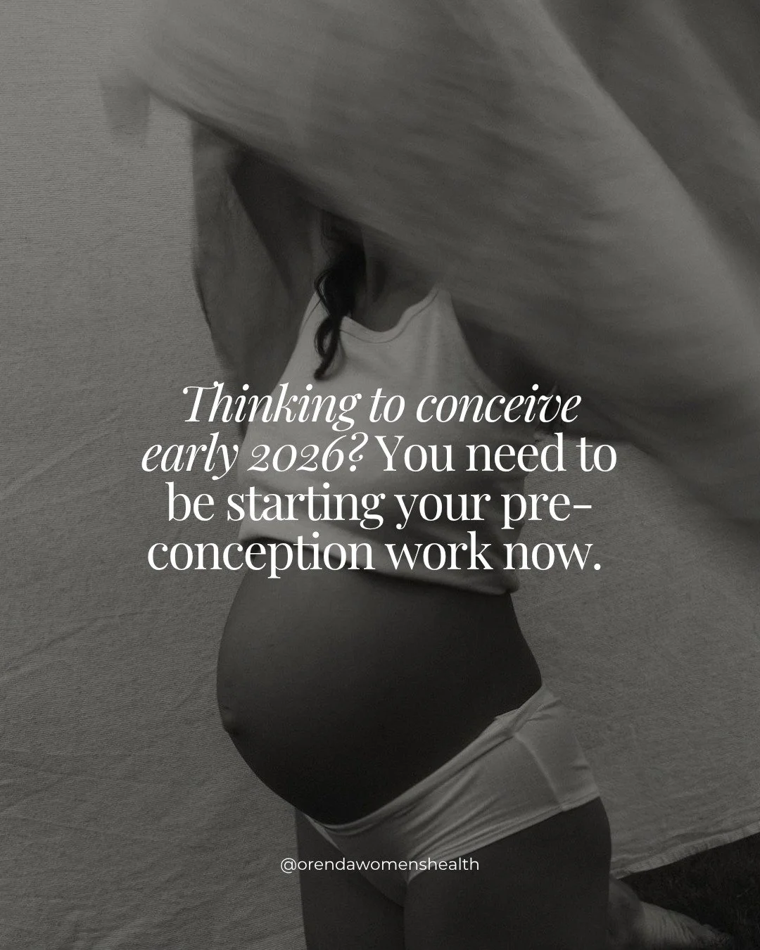 Thinking about trying for a baby in 2026? Pre-conception needs to start now!

Here&rsquo;s why 👇
The egg your body is choosing today won&rsquo;t actually be released for another 90 days. Which means what you do now (nutrition, stress, hormones, life
