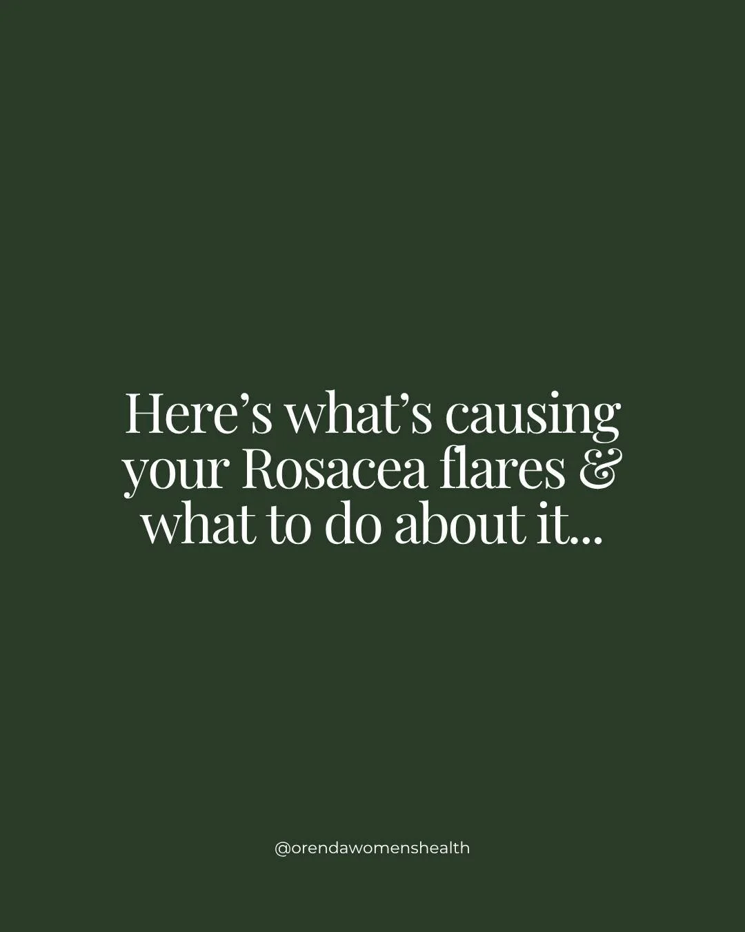 ROSACEA 101

Rosacea can often be seen as one of the trickiest skin conditions to treat - literally everything you touch or eat you almost feel like you're reacting too (trust me I've been there)

There are a few common denominators we always see tha