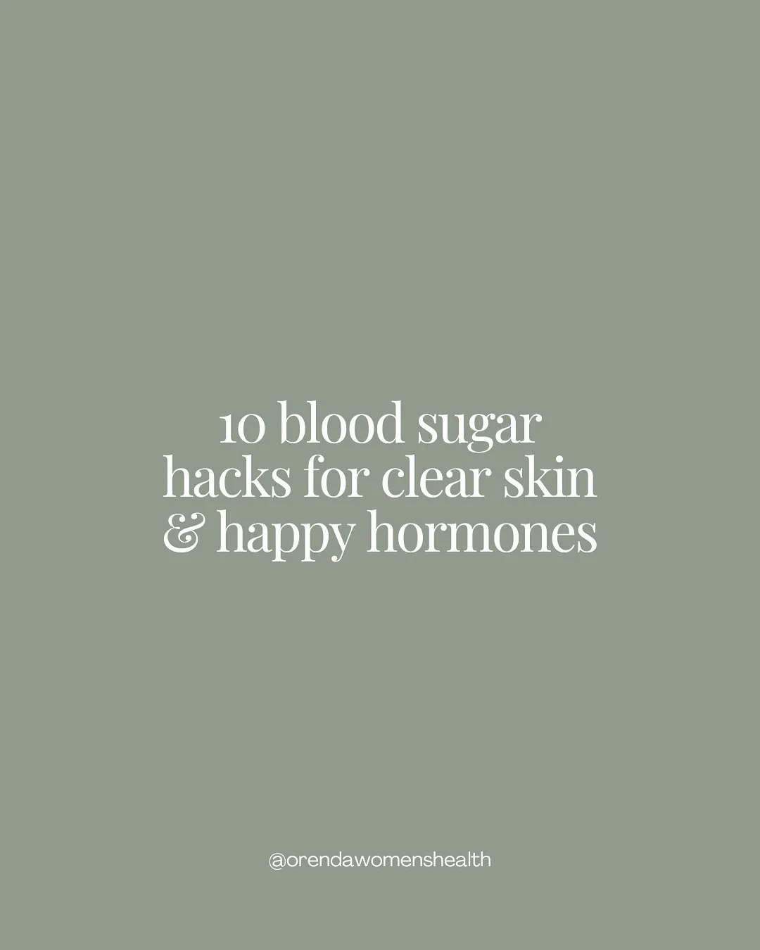 If you&rsquo;ve followed us for a sec, you know that we always go on about blood sugar regulation

With very good reason why..

Your blood sugar levels can determine your:
- Inflammatory status
- Cortisol response&nbsp;
- Sleep quality (melatonin pro