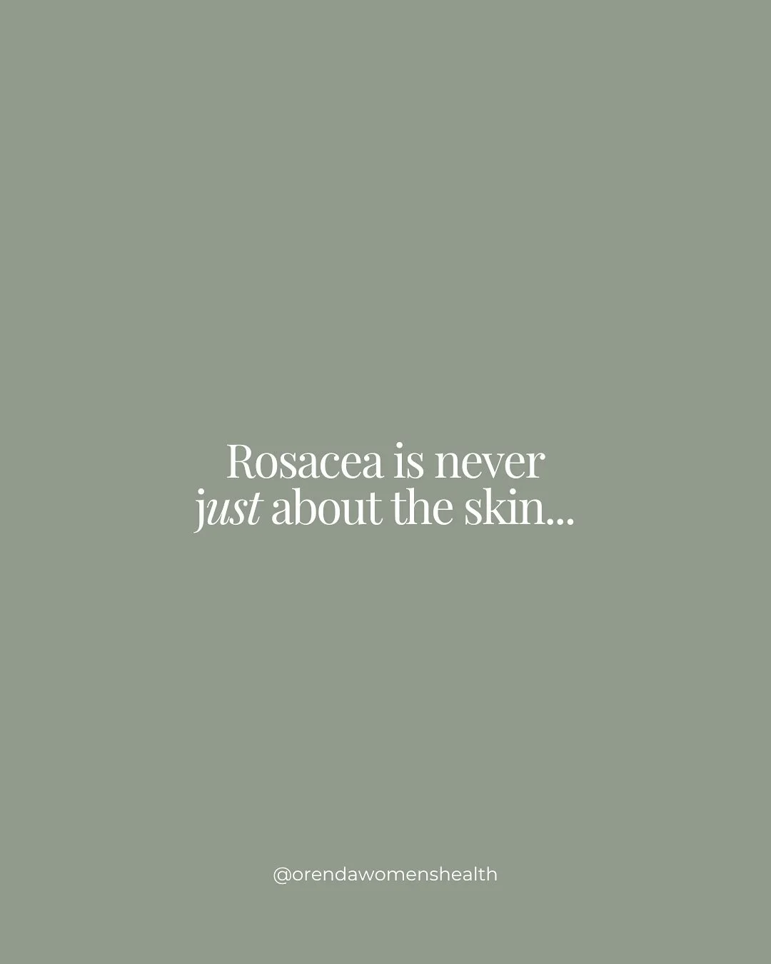Rosacea isn&rsquo;t just a &ldquo;redness&rdquo; issue

It&rsquo;s an immune, microbiome and gut-driven condition that shows up on the skin long after the internal pathways have begun to shift.

This is why so many people feel like they&rsquo;ve &ldq