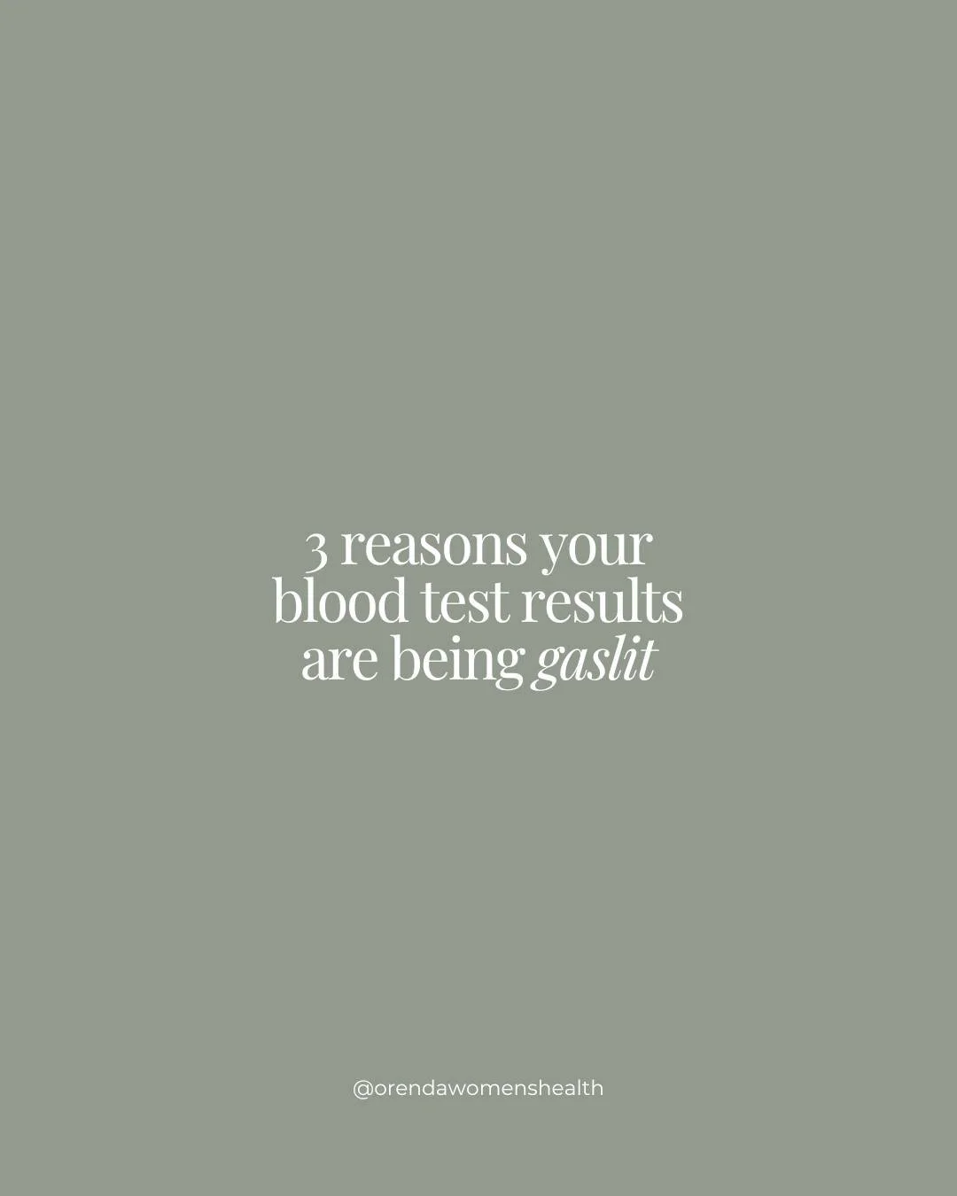 Keep being told &ldquo;Everything is fine and within range&rdquo;? We&rsquo;ve heard that before

At least 5000 times we&rsquo;ve heard it before&hellip; 

It&rsquo;s typically because your pathology results are being compared against very outdated r