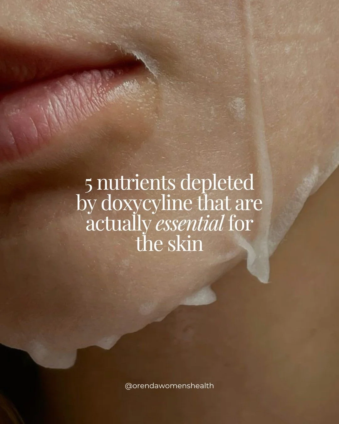 We're not anti medication. Doxycycline can be helpful in certain acute situations - but it&rsquo;s important to understand what it also impacts along the way.

Longer-term or repeated antibiotic use can interfere with the absorption and production of