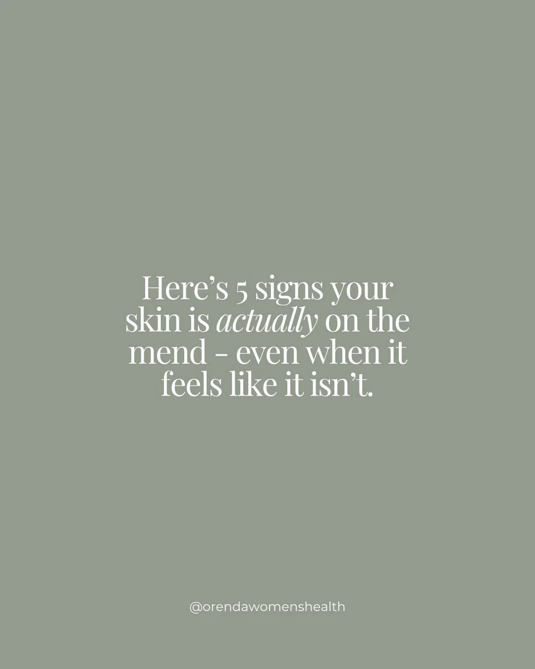 The progress of achieving clear skin isn&rsquo;t a &ldquo;flawless&rdquo; face after 4 weeks

We need to look for the WINS that your skin is on the mend and that&rsquo;s by looking at the way your skin is functioning and the way it&rsquo;s healing

J