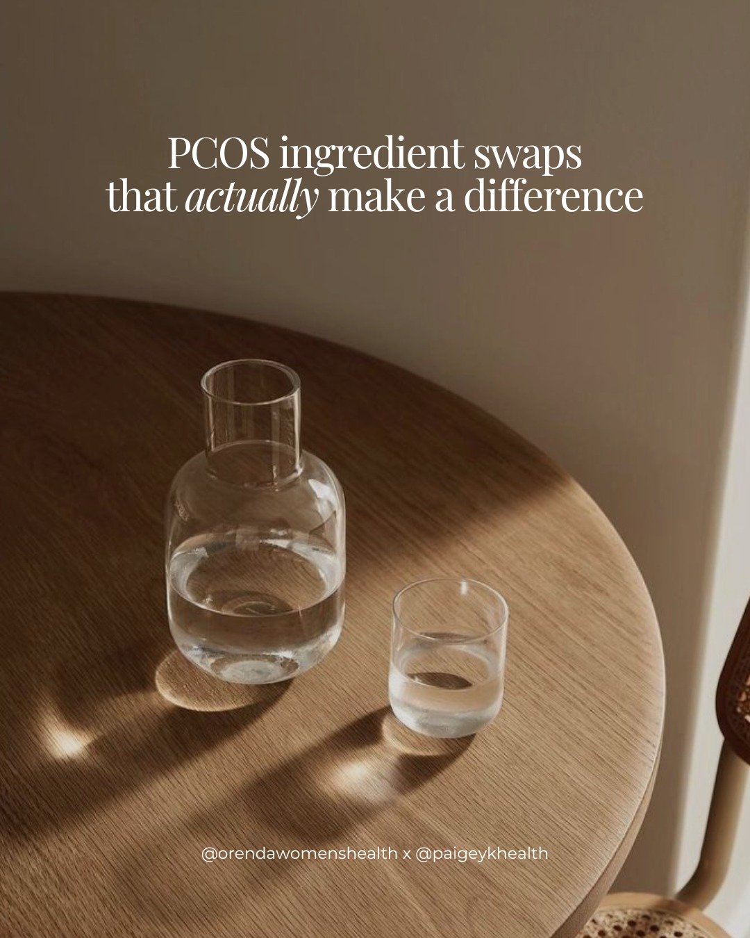 You don&rsquo;t need a brand-new diet for PCOS - you need better foundations.

These swaps help because they:
✔ Reduce blood sugar volatility
✔ Support hormone signalling
✔ Improve fullness &amp; energy
✔ Make fat loss more sustainable

Small changes