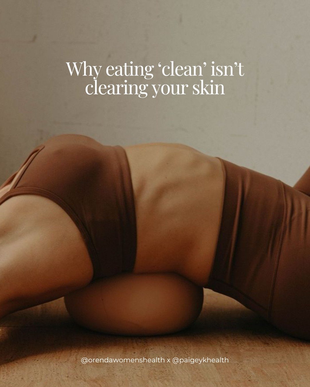 If eating &ldquo;clean&rdquo; automatically cleared skin, it would&rsquo;ve worked by now.

The truth? Clear skin isn&rsquo;t about cutting more foods or chasing perfection - it&rsquo;s about *fuelling your body properly*

Under-eating, unbalanced me