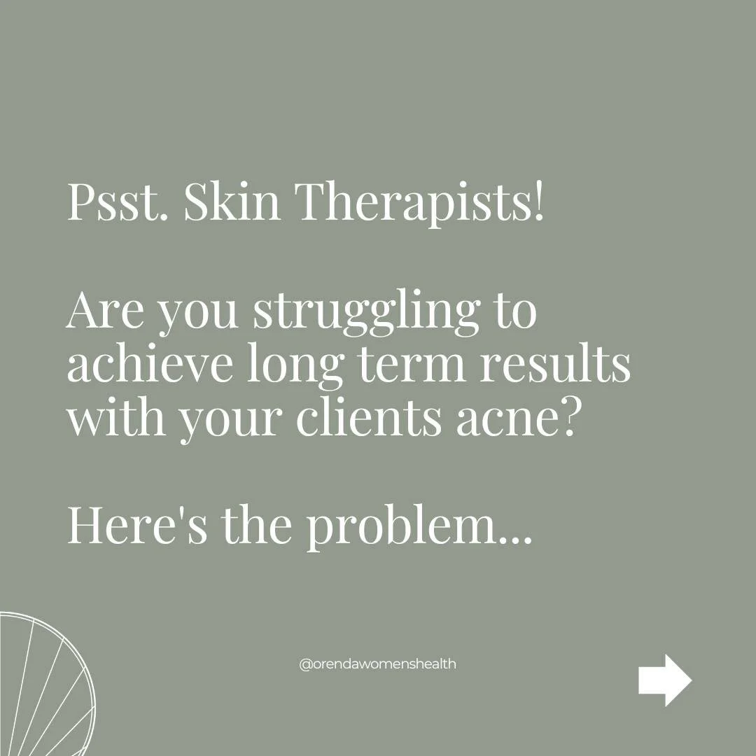 You can't outcompete an internal system that has gone haywire!

Yes, you may use the BEST products and have all of the incredible tools are your fingertips in the treatment room

But your clients underlying gut inflammation, hormonal imbalances, insu