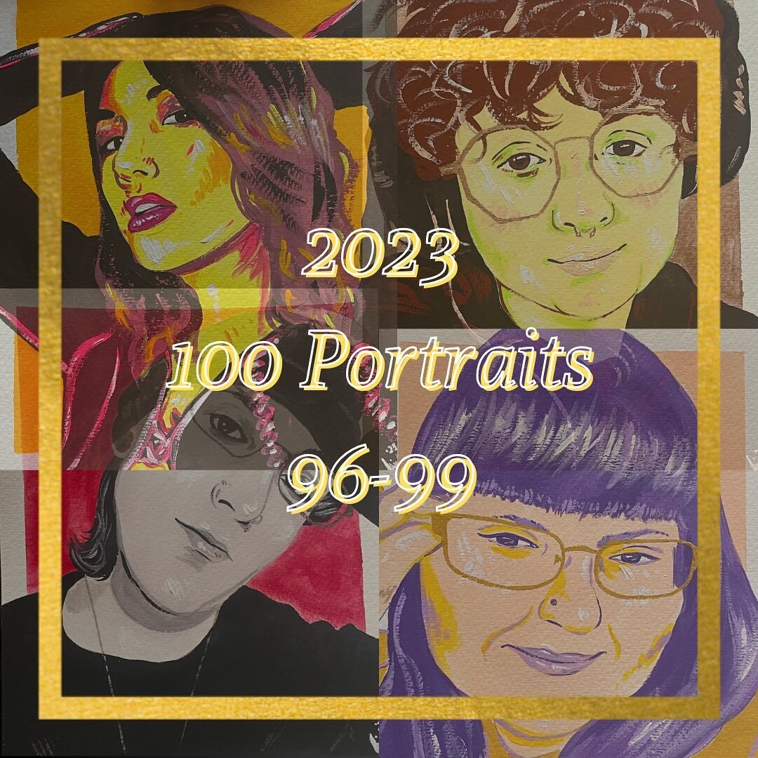 Portraits 96-99

96. @reclusivemilf 
97. @octavius.hughes 
98. @_haleynelson 
99. @tablerosecreations 
100. 

Tags: #paintings #portraits #art #femaleartist #gouache