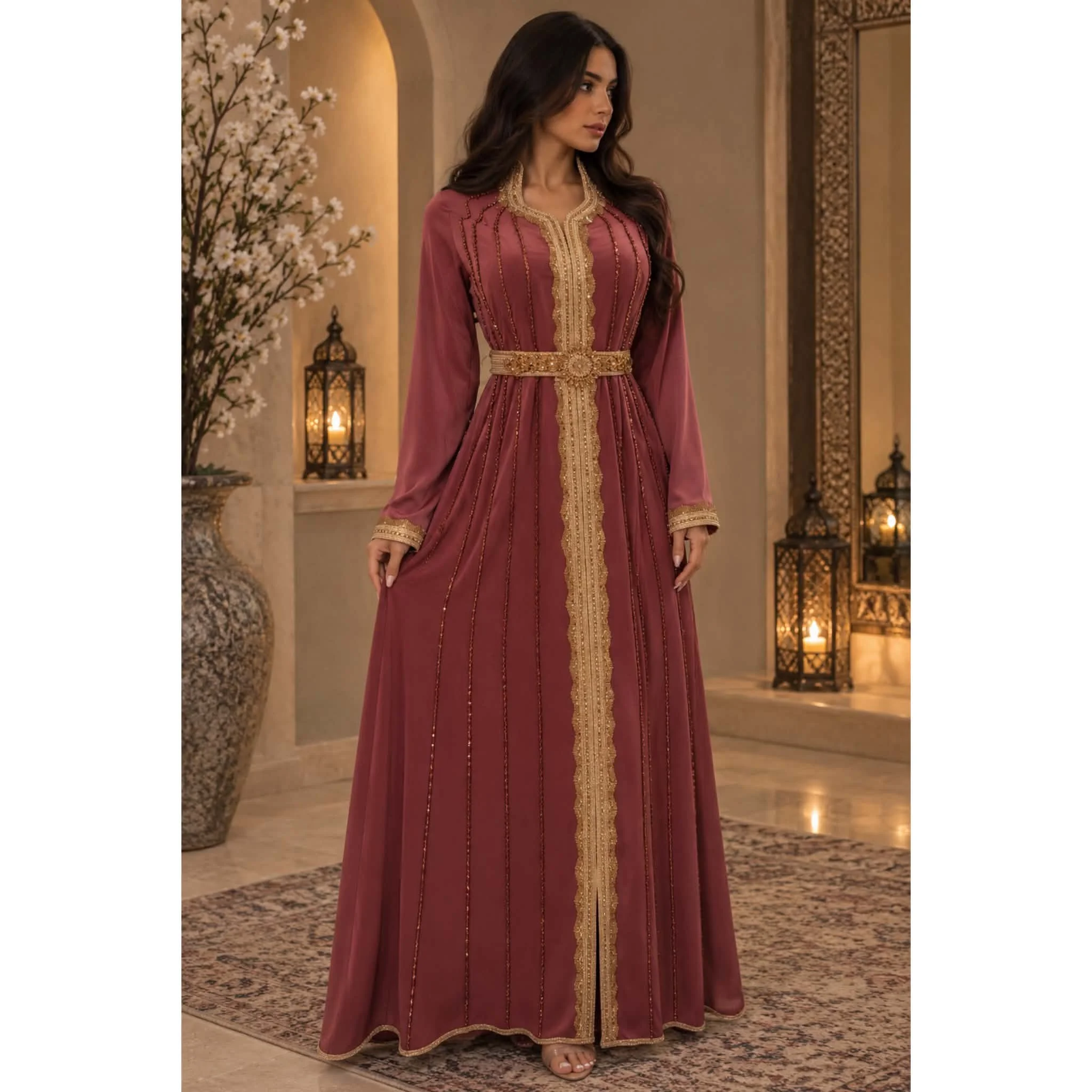 Nada Royal Caftan Dress