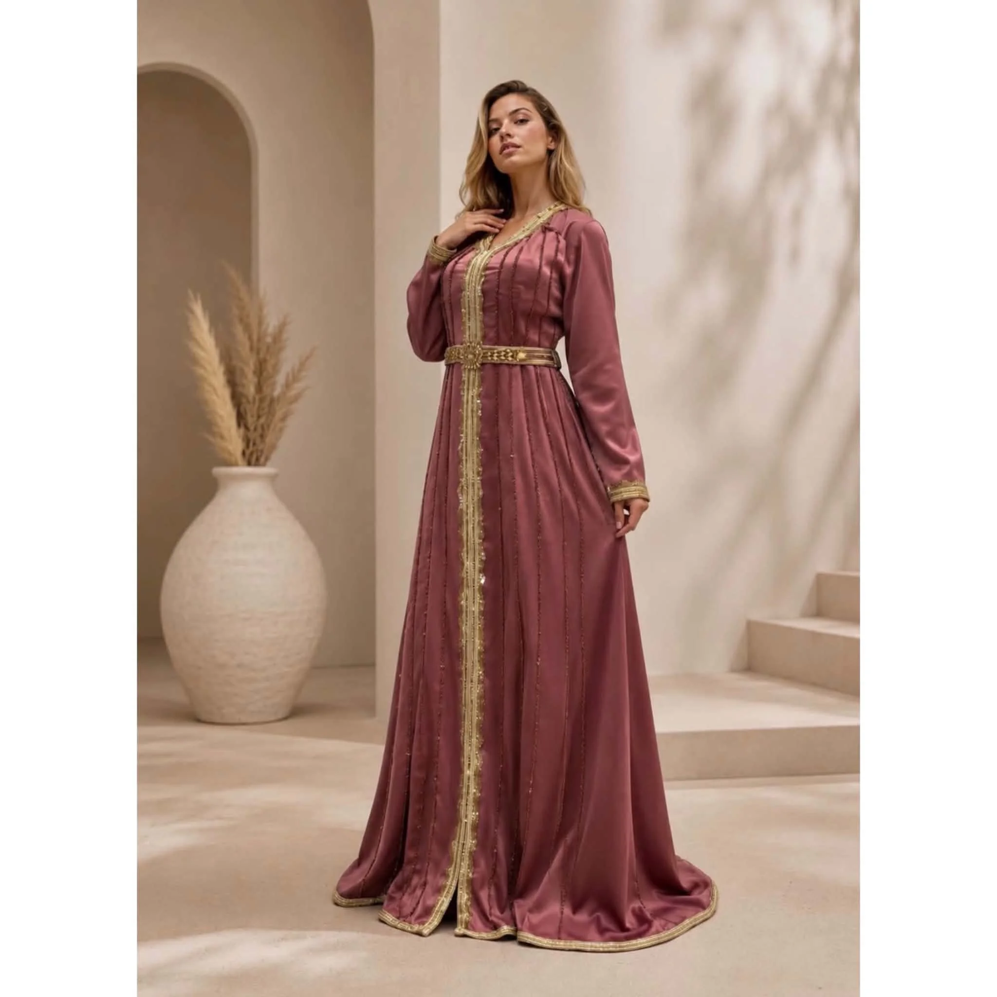 Nada Royal Caftan Dress