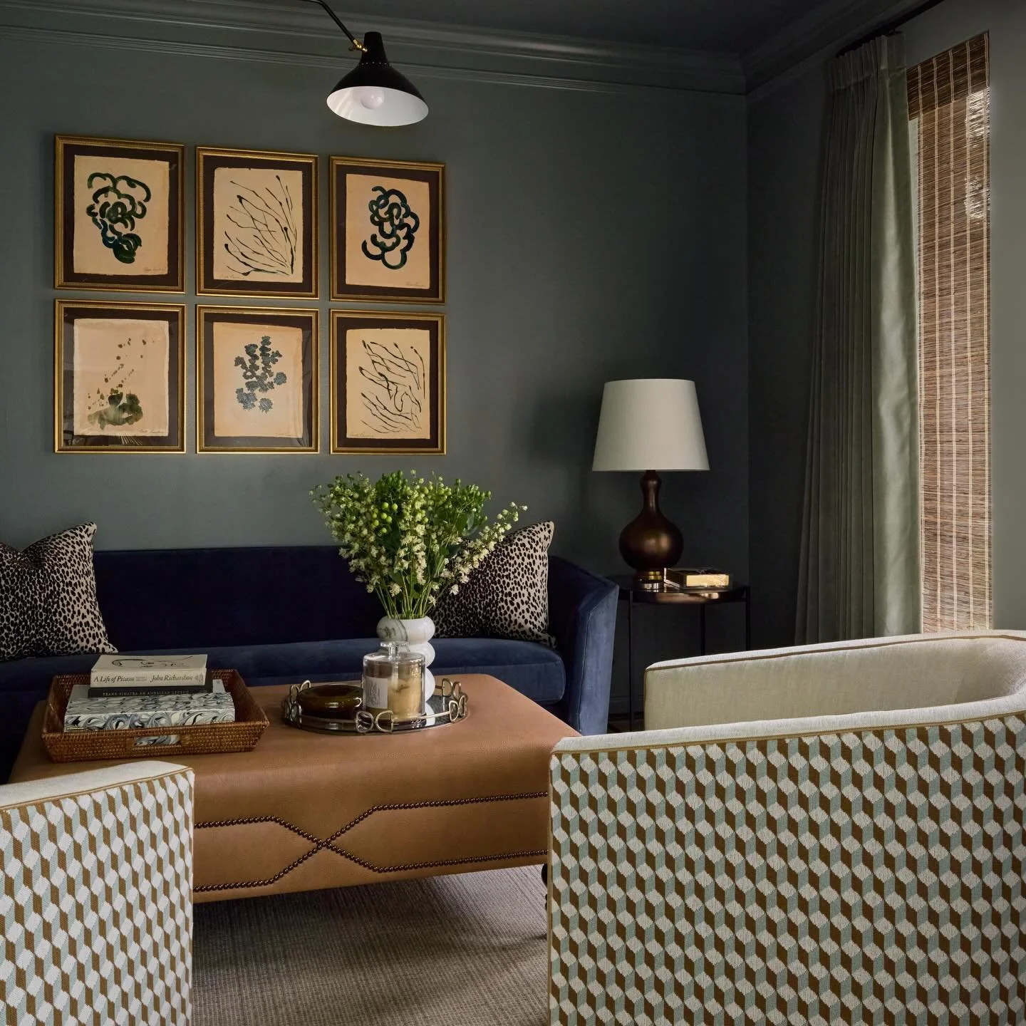 every home has a that one room or corner that is waiting to be claimed... or reclaimed, rather. What was once a storage catchall room is now a tailored little lounge 🕺🥃intimate, a little moody, and a place for unwinding in style