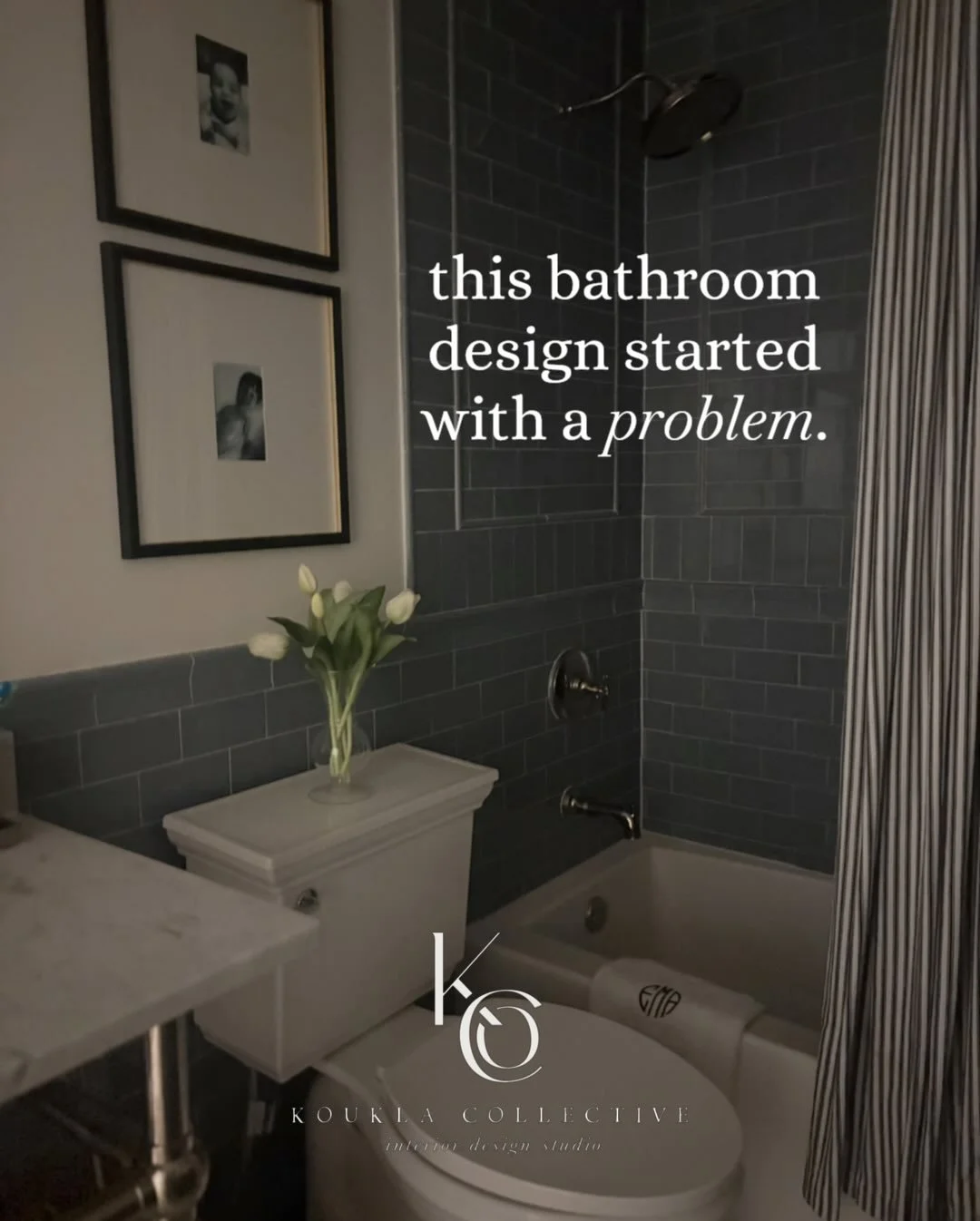 Good design should always solve for something. 

sometimes, that something is aesthetic related - but most of the time, it&rsquo;s function-first and the aesthetic follows.

side note: trying to photograph a bathroom with an iPhone &amp; no natural l